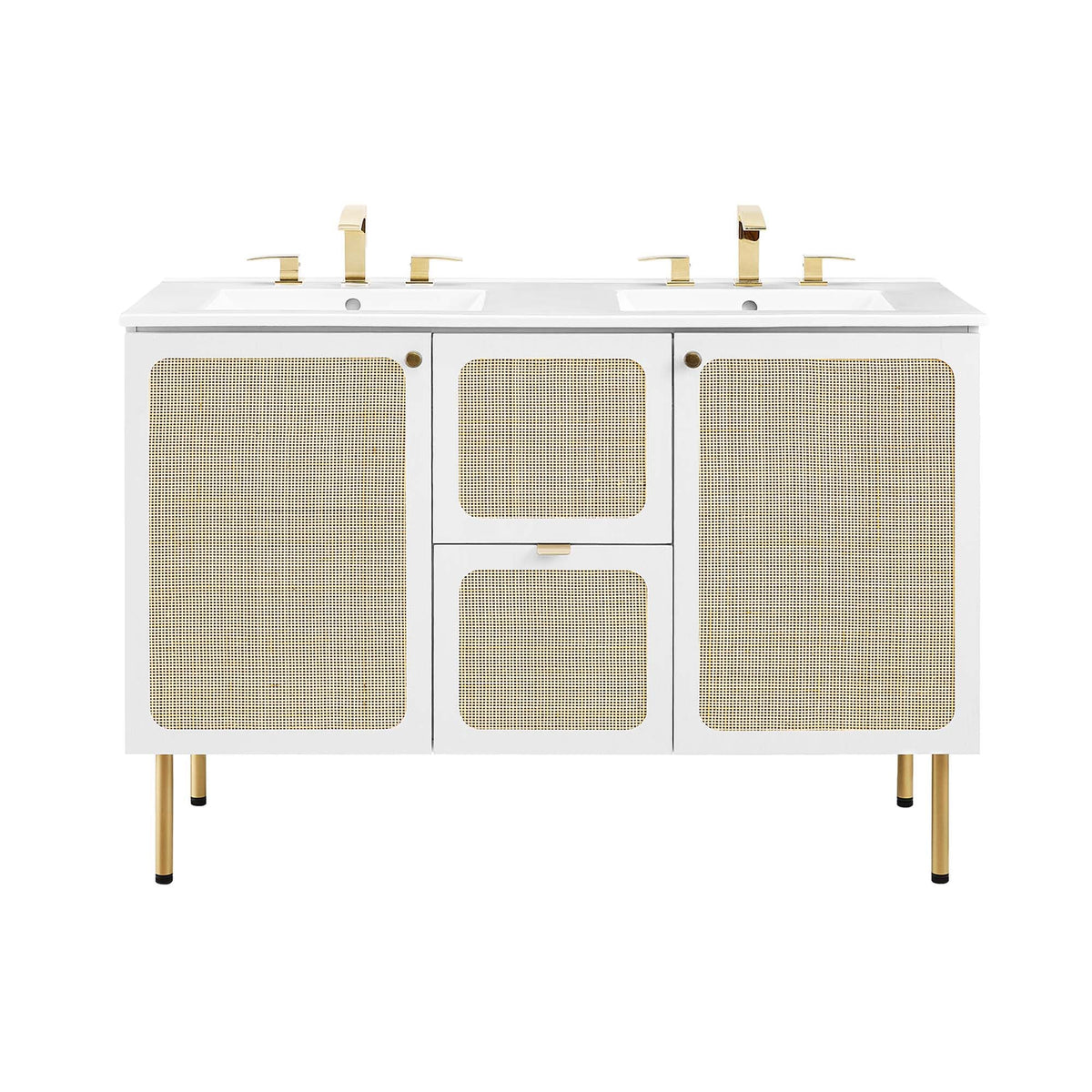 Chaucer 48" Bathroom Vanity with White Basin Included