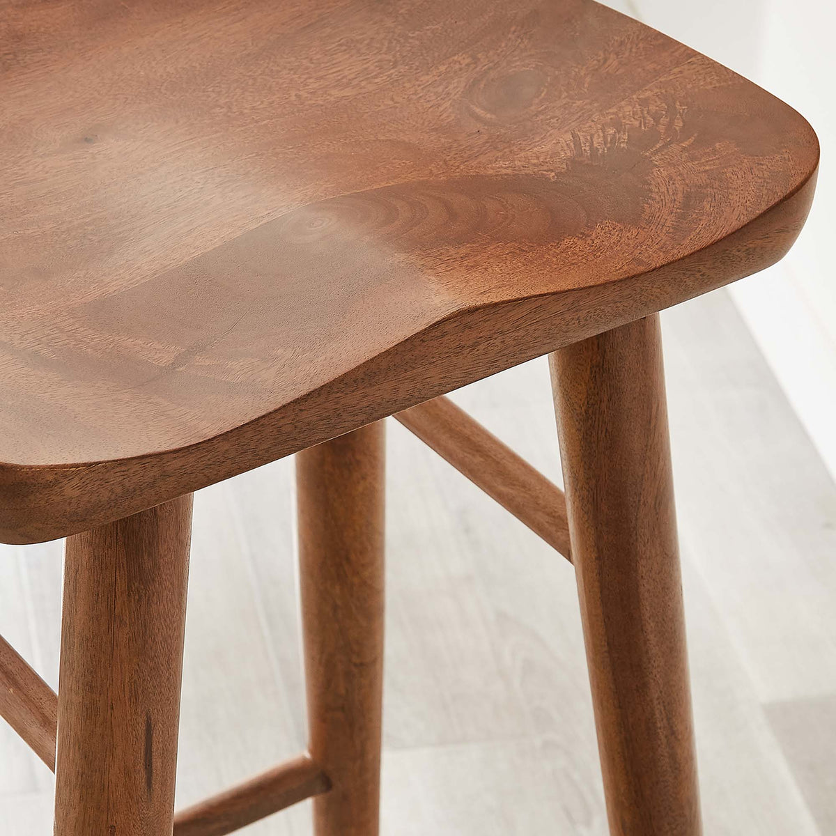 Saville Backless Wood Bar Stools - Set of 2 - view 25