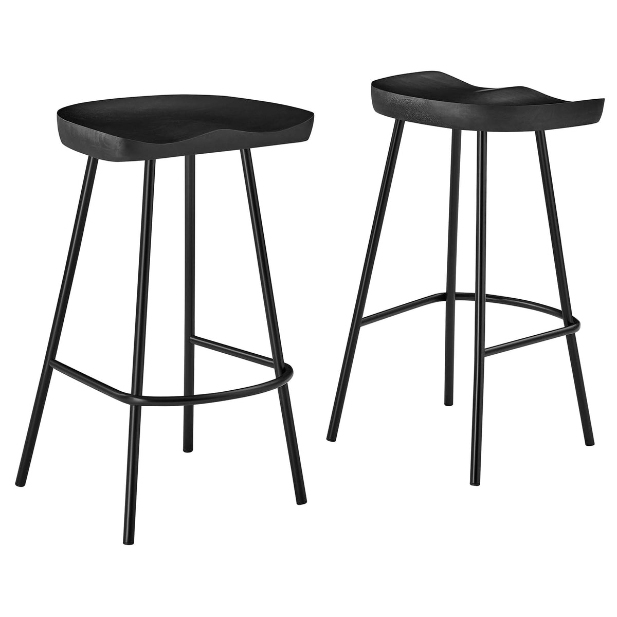 Concord Backless Wood Counter Stools - Set of 2 - view 3