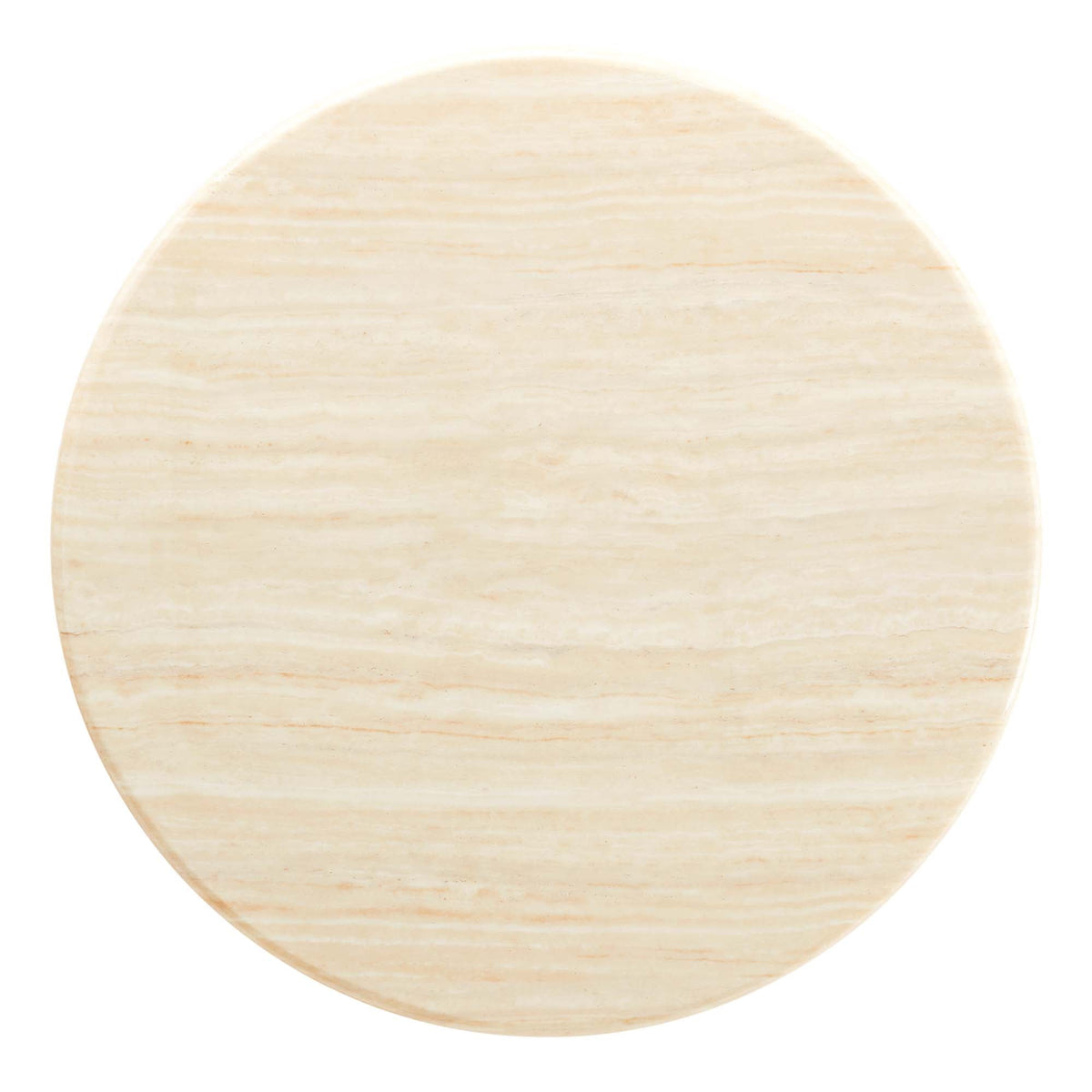 Lippa Round Artificial Travertine Coffee Table - view 4