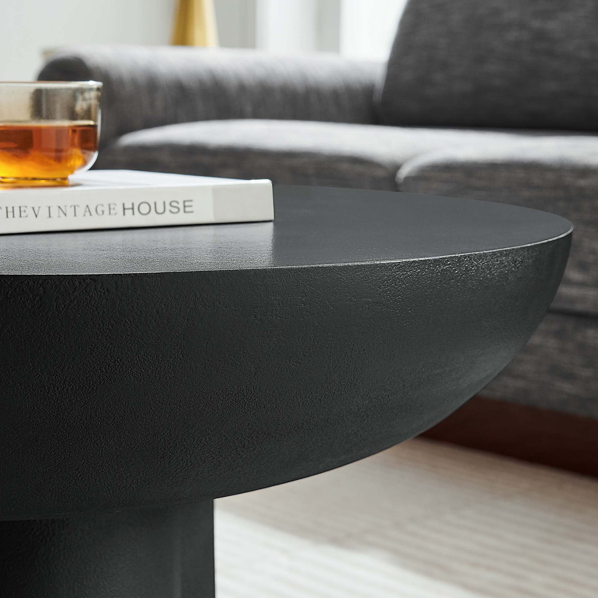 Caspian Round Concrete Coffee Table - view 16