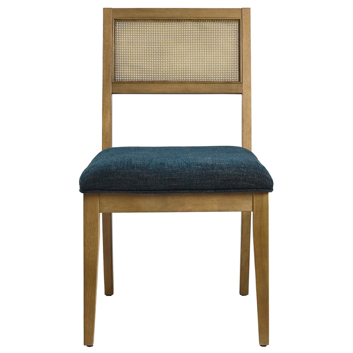 Nimba Rattan Fabric Dining Chairs Set of 2
