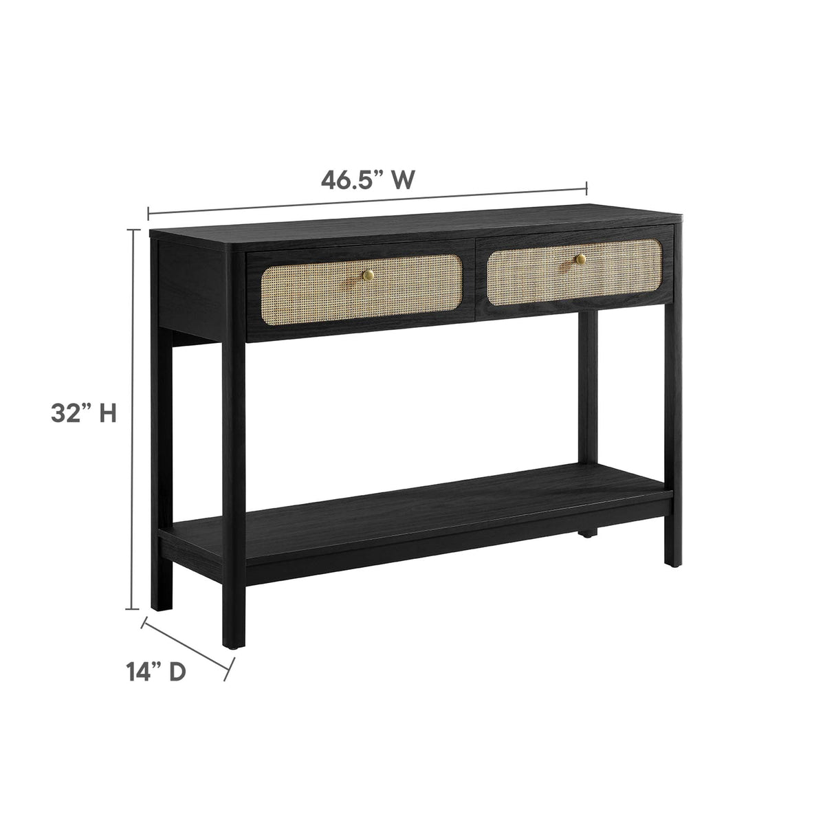 Chaucer Wood Entryway Console Table - view 15