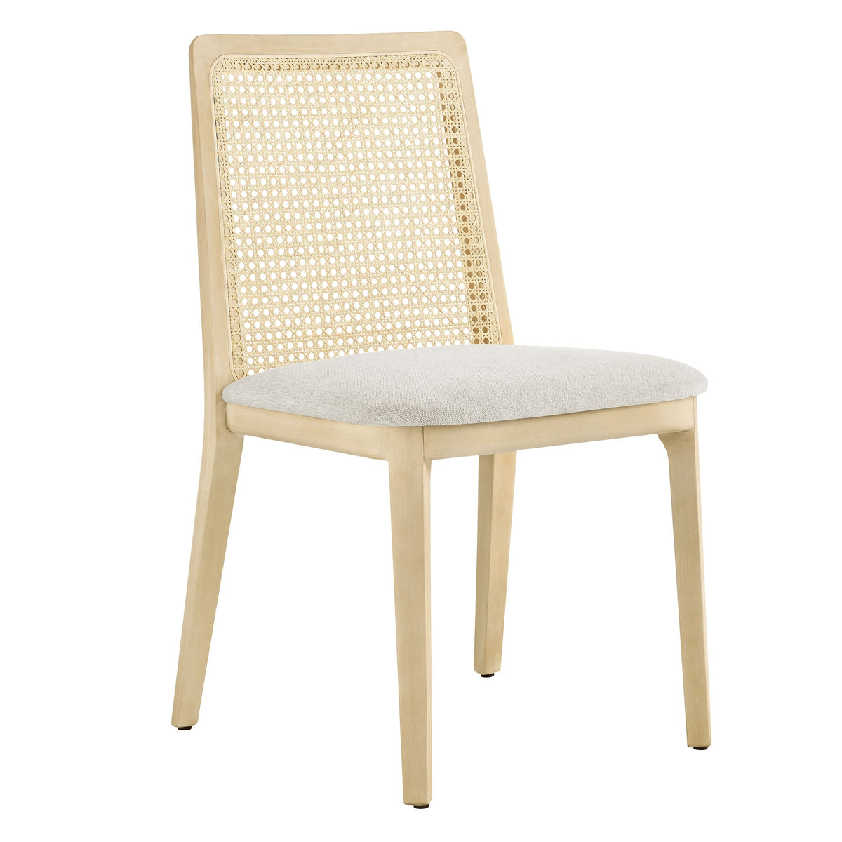 Monarch Beech Wood and Rattan Dining Side Chair