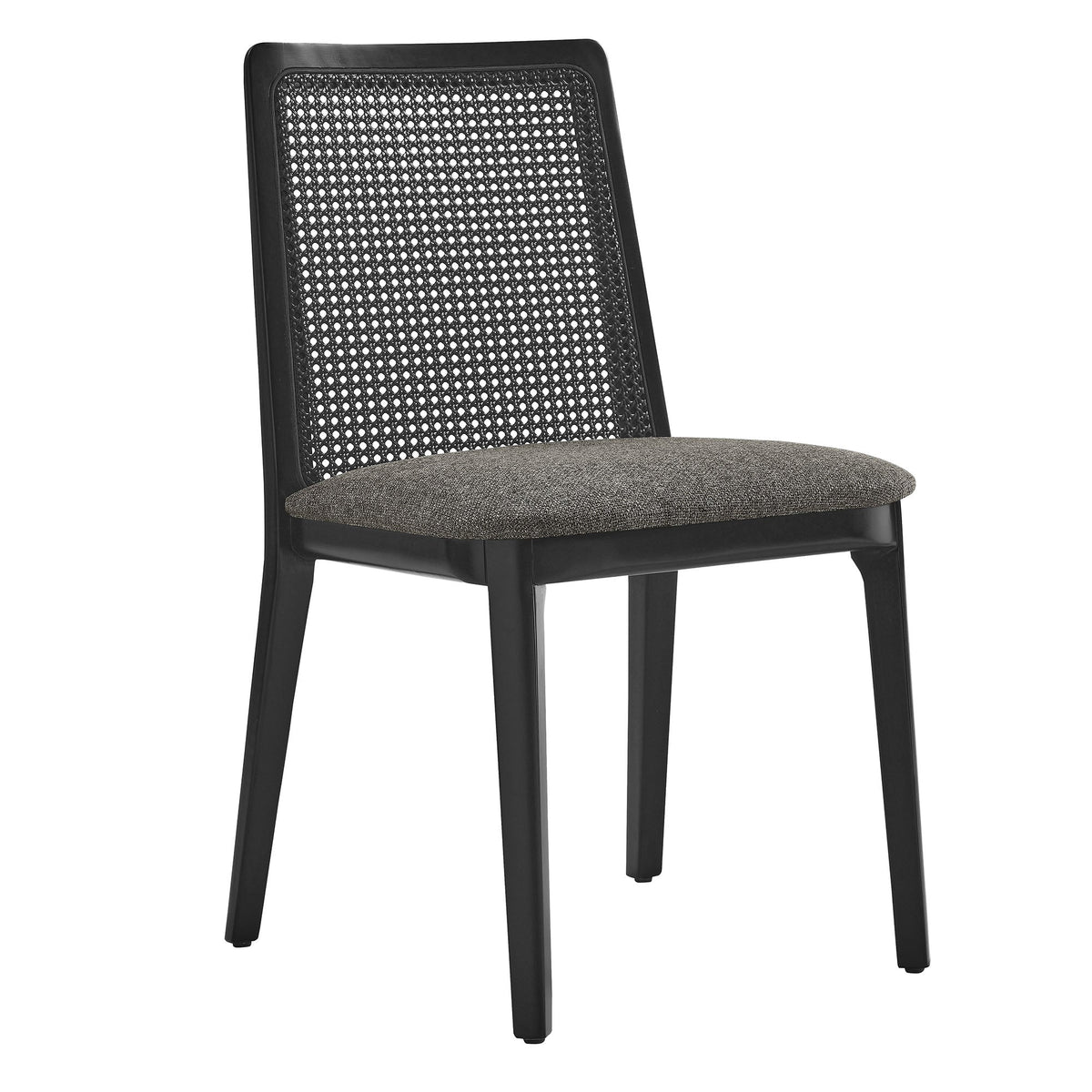 Monarch Beech Wood and Rattan Dining Side Chair