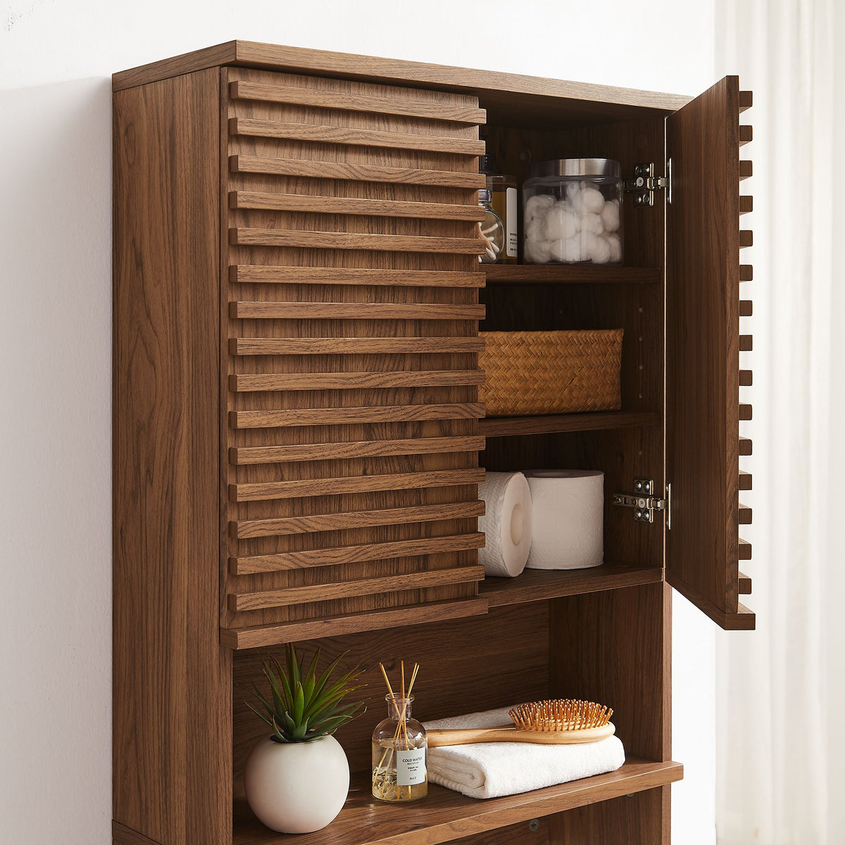 Render Over the Toilet Bathroom Storage Cabinet