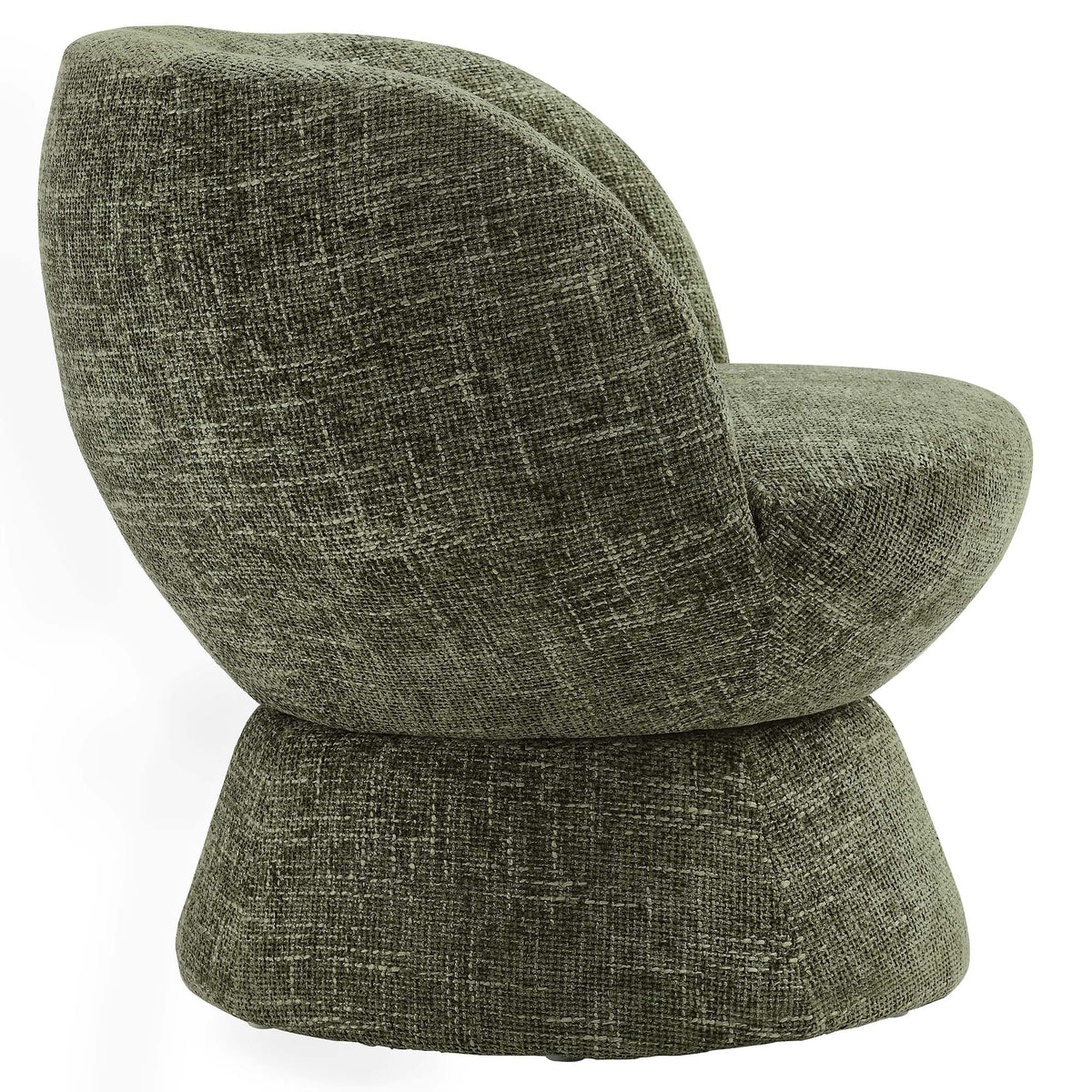 Vesta Chenille Fabric Upholstered Swivel Chair