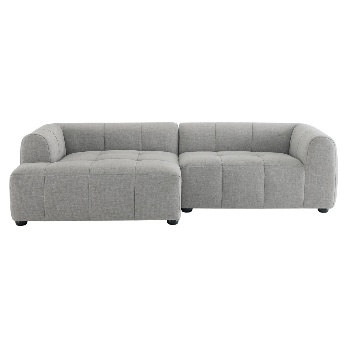 Liana Left-Facing Upholstered Fabric Modular Sofa with Chaise
