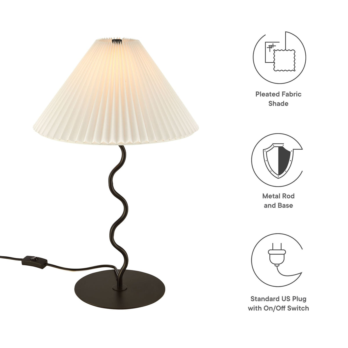 Wave Squiggle Table Lamp - view 7