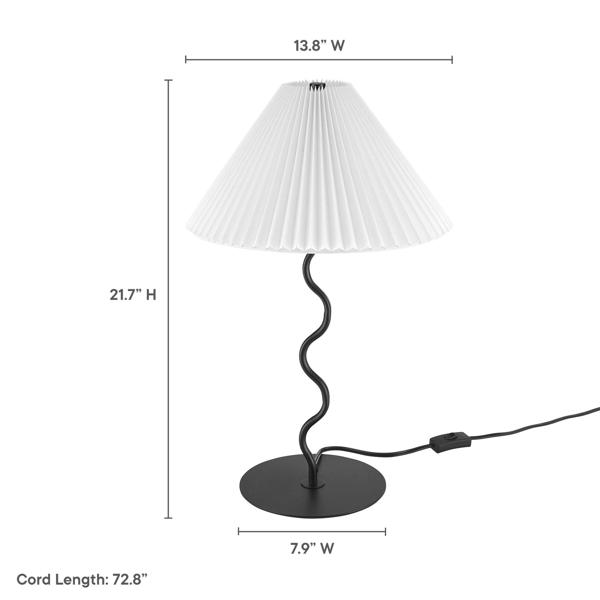 Wave Squiggle Table Lamp - view 9