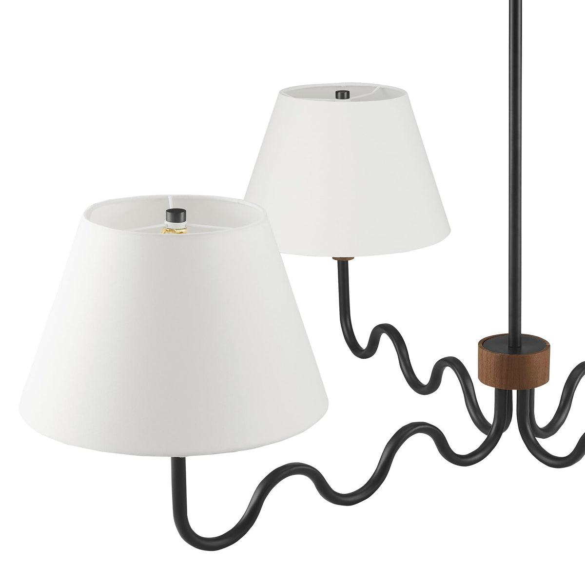 Sunlit Squiggle 4-Arm Pendant Light - view 6