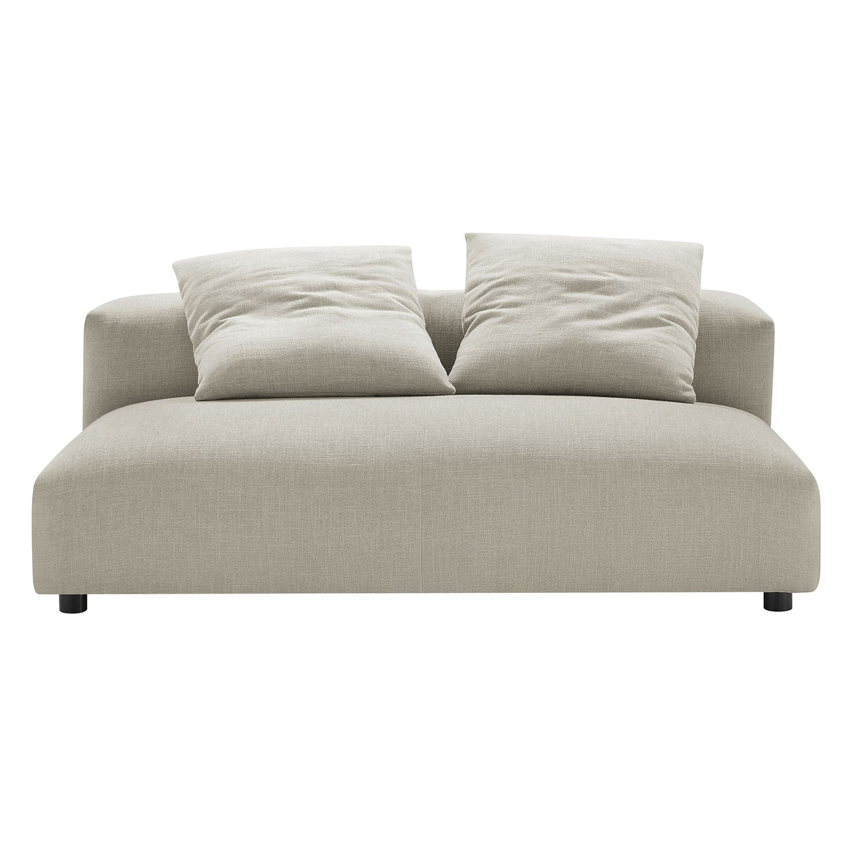 Solace Modular Upholstered Fabric Armless Loveseat