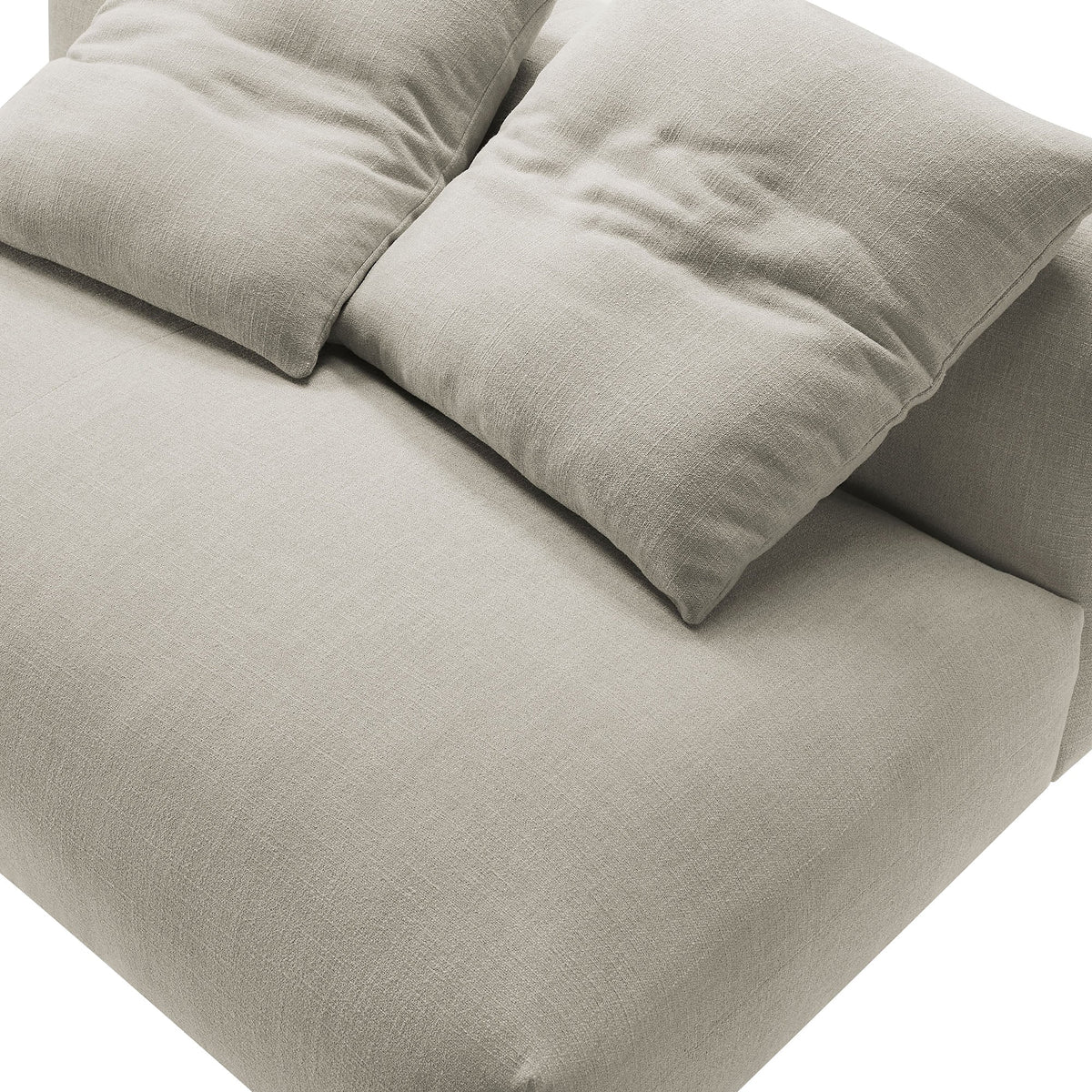 Solace Modular Upholstered Fabric Armless Loveseat