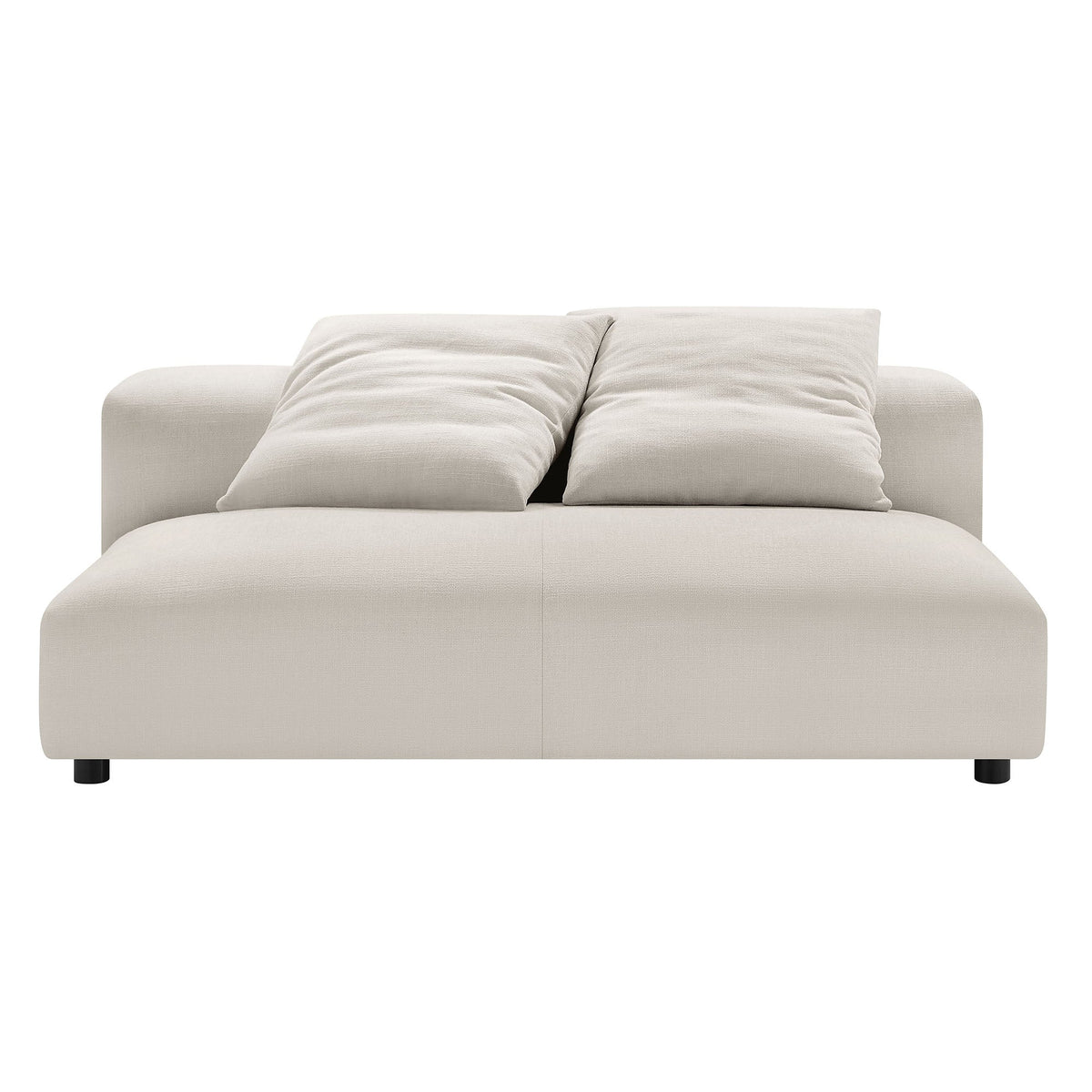 Solace Modular Upholstered Fabric Armless Loveseat