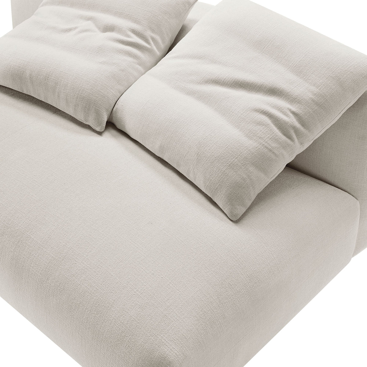 Solace Modular Upholstered Fabric Armless Loveseat