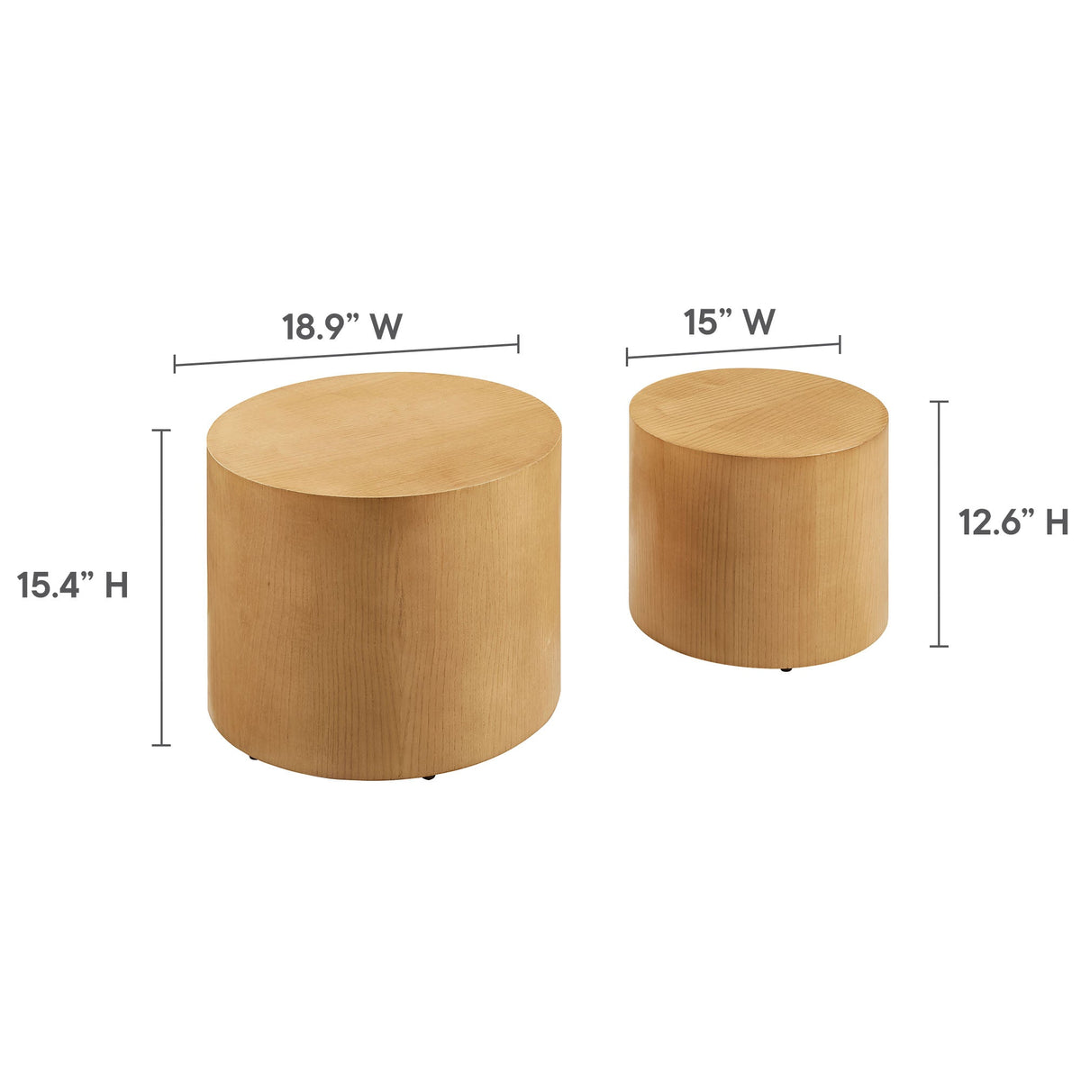 Amani Round Nesting Coffee Tables Set of 2 - view 21