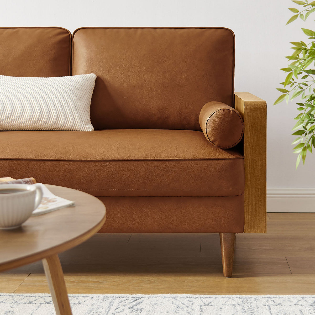 Kellan Vegan Leather Loveseat