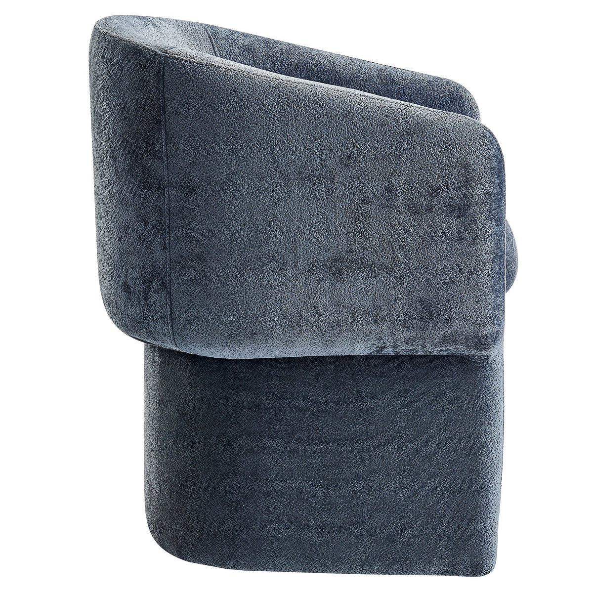 Verity Barrel Back Chenille Dining Armchair