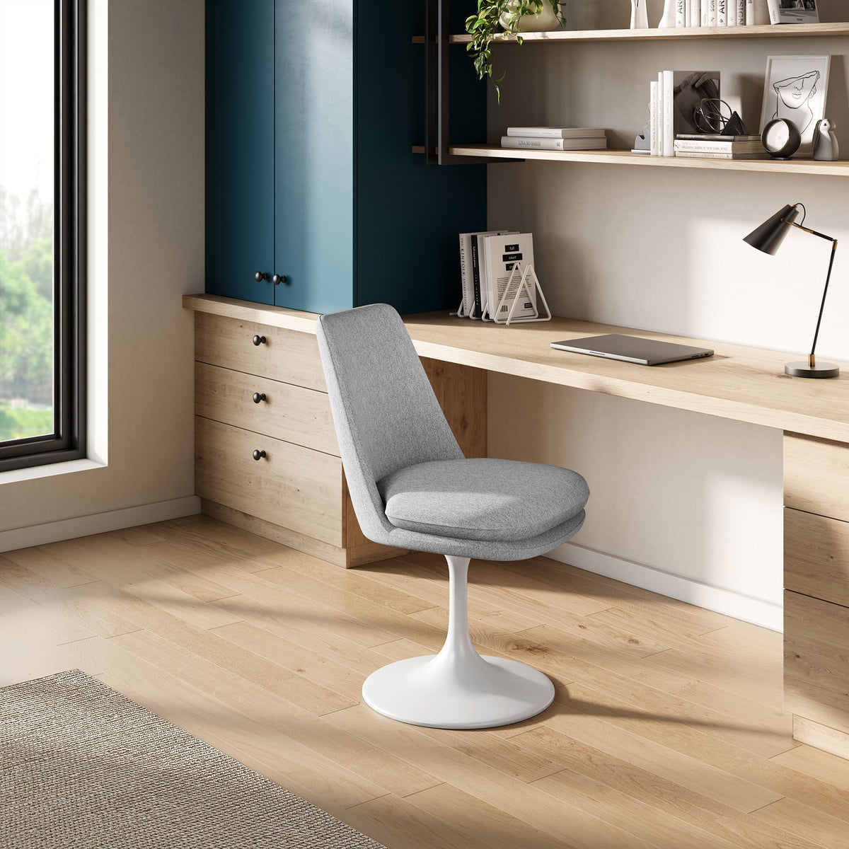 Lippa Swivel Dining Upholstered Side Chair