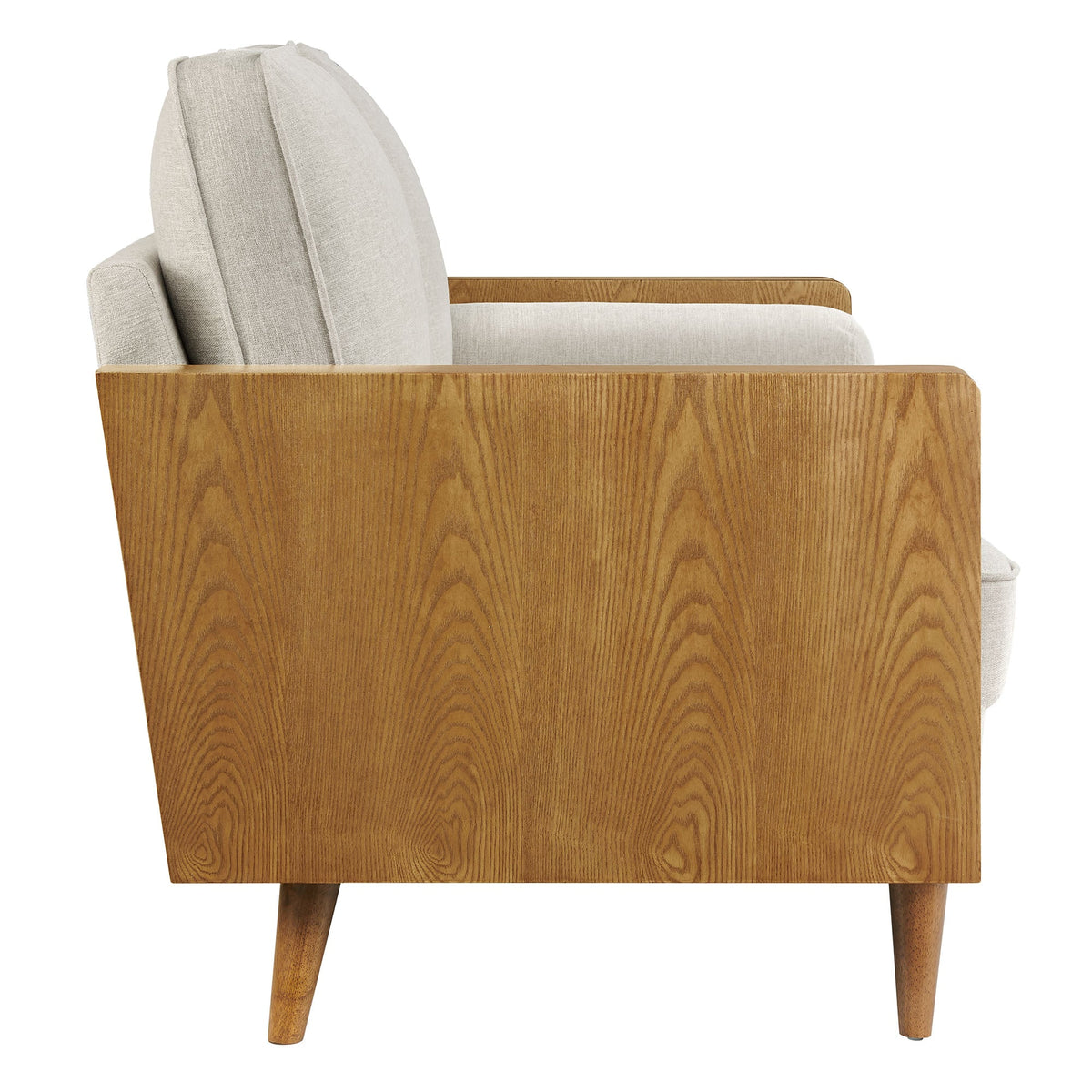 Kellan Heathered Fabric Upholstered Sofa - view 3