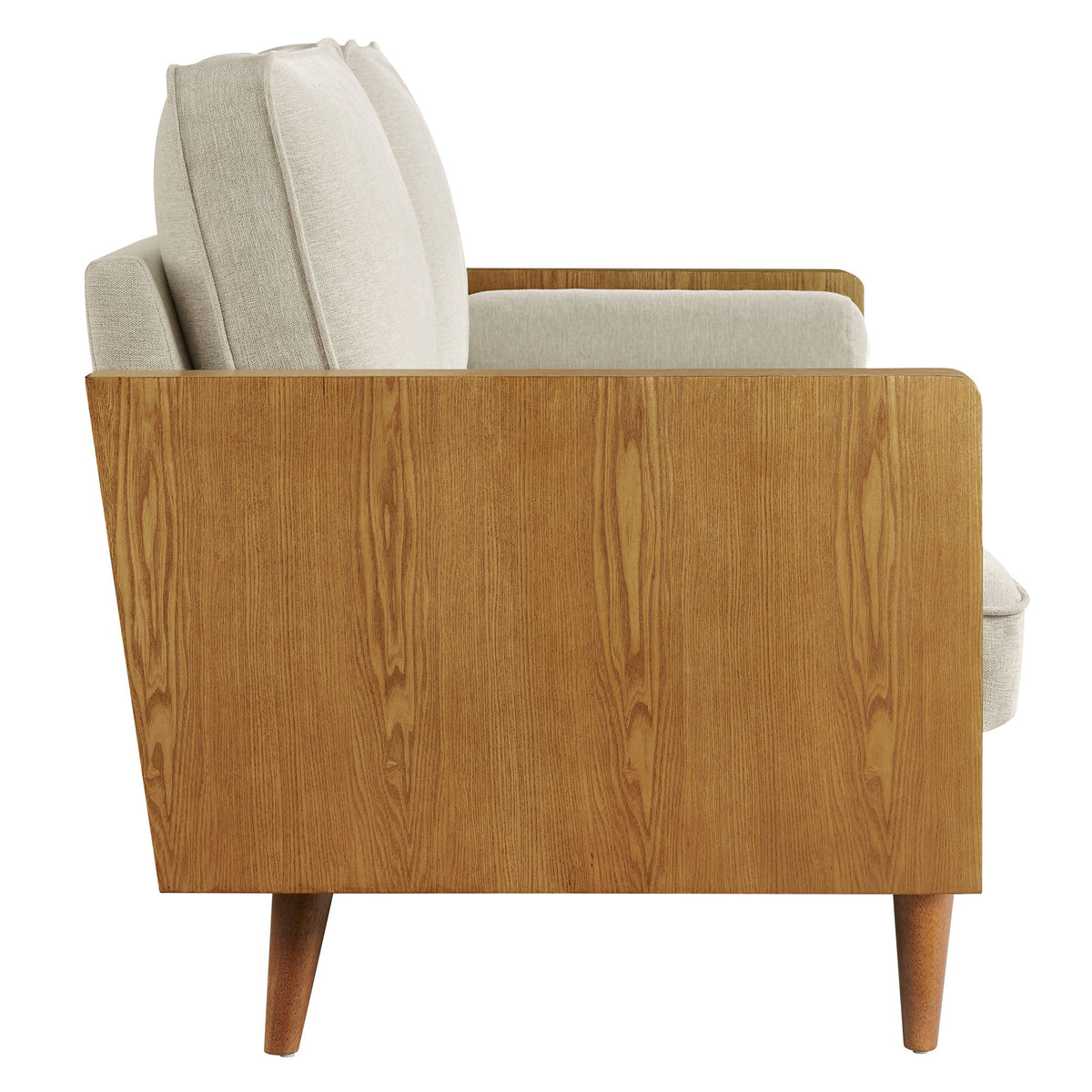 Kellan Heathered Fabric Upholstered Sofa - view 4