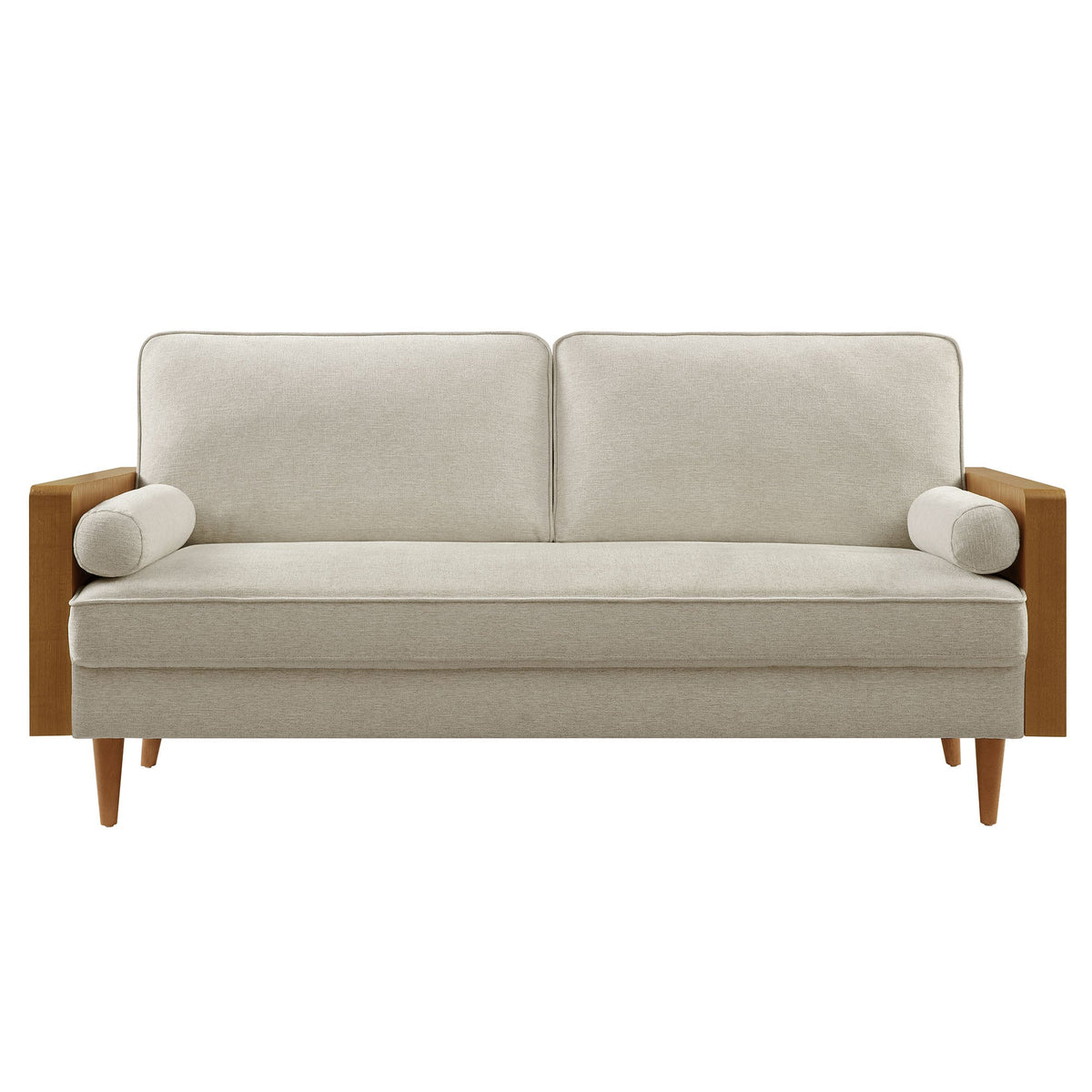 Kellan Heathered Fabric Upholstered Sofa - view 8
