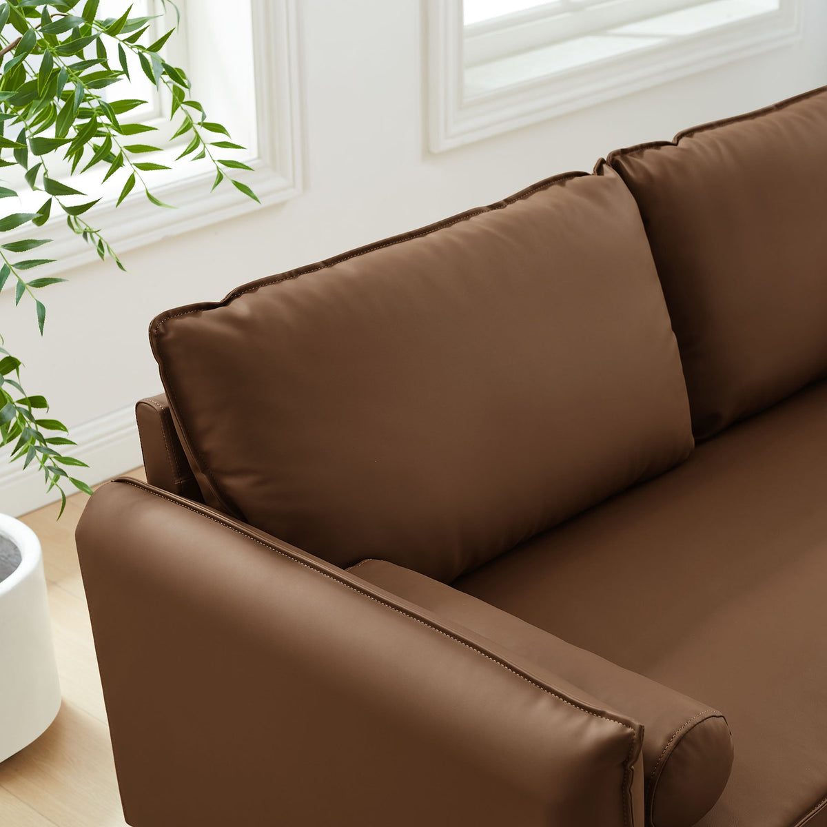 Revive Upholstered Vegan Leather Sofa - view 6