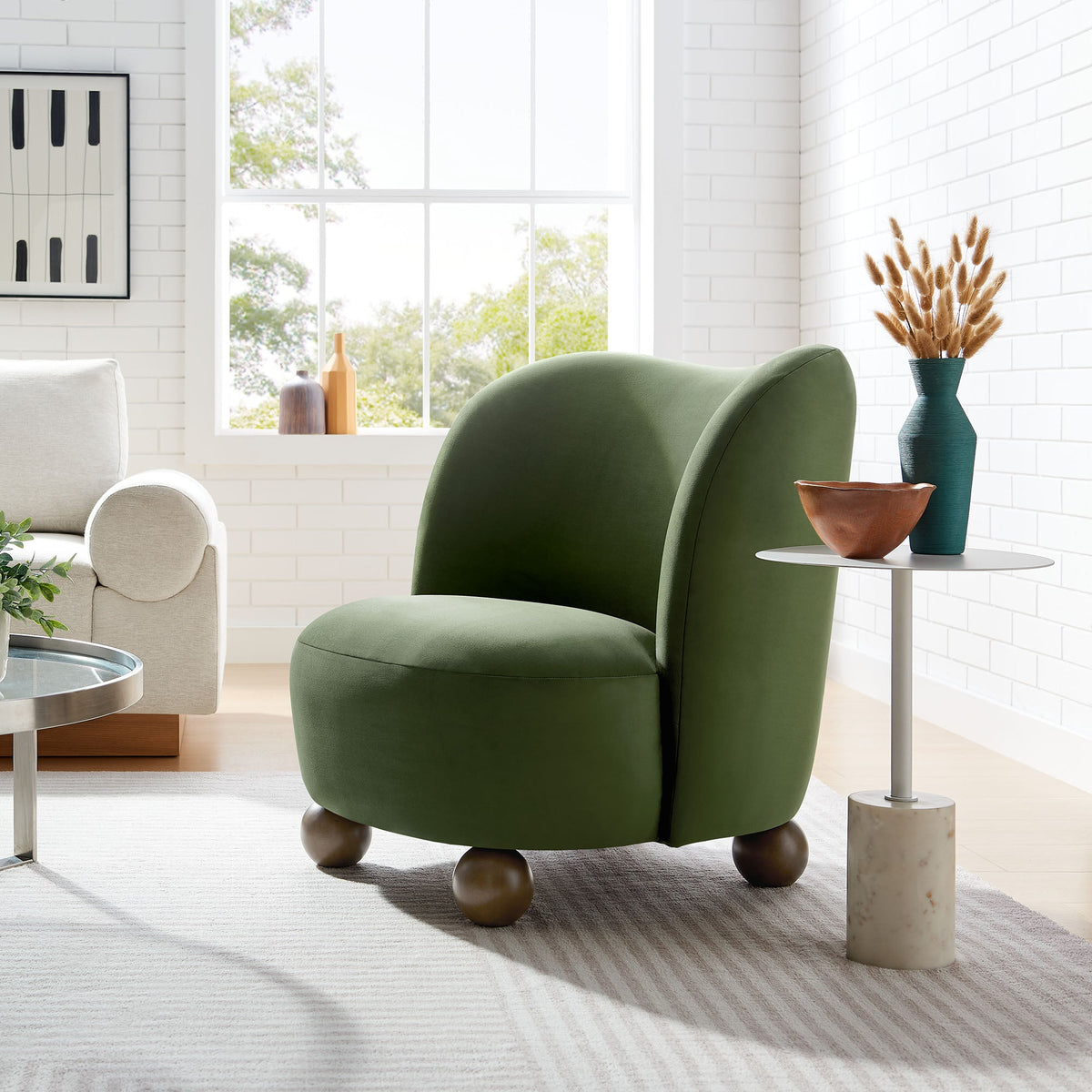 Monroe Performance Velvet Accent Chair