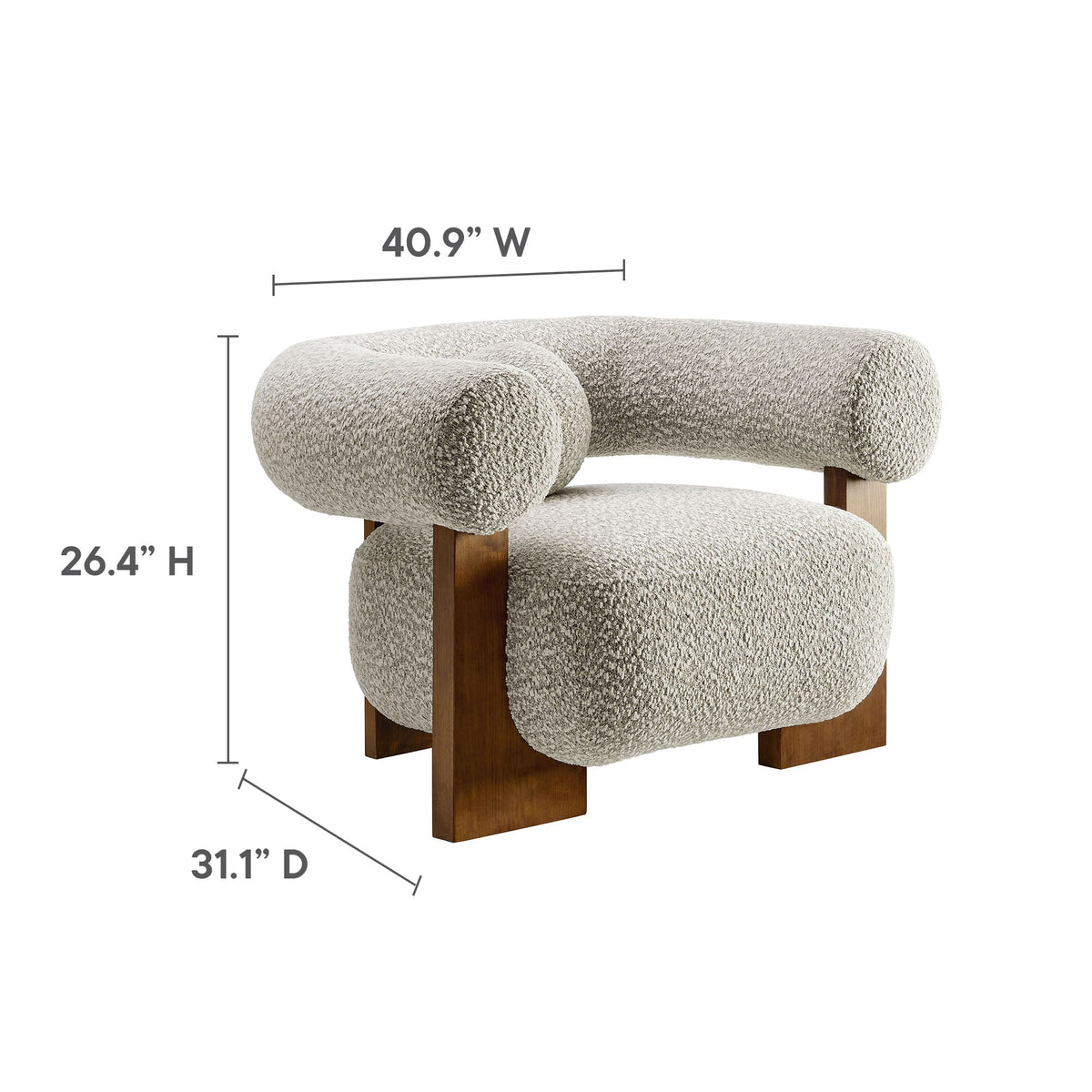 Jace Boucle Accent Chair