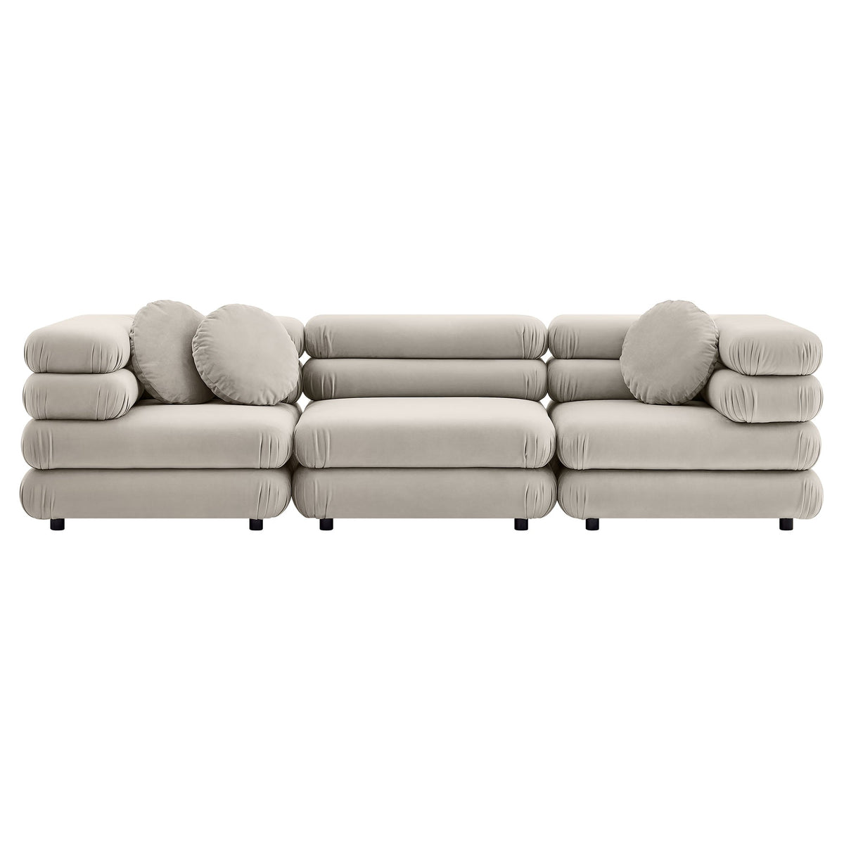 Jubilee 3-Piece Modular Performance Velvet Sectional Sofa