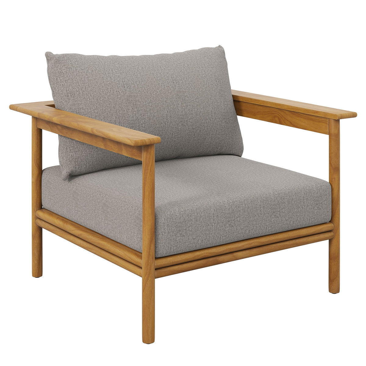 Wren Outdoor Patio Teak Wood Armchair - view 2