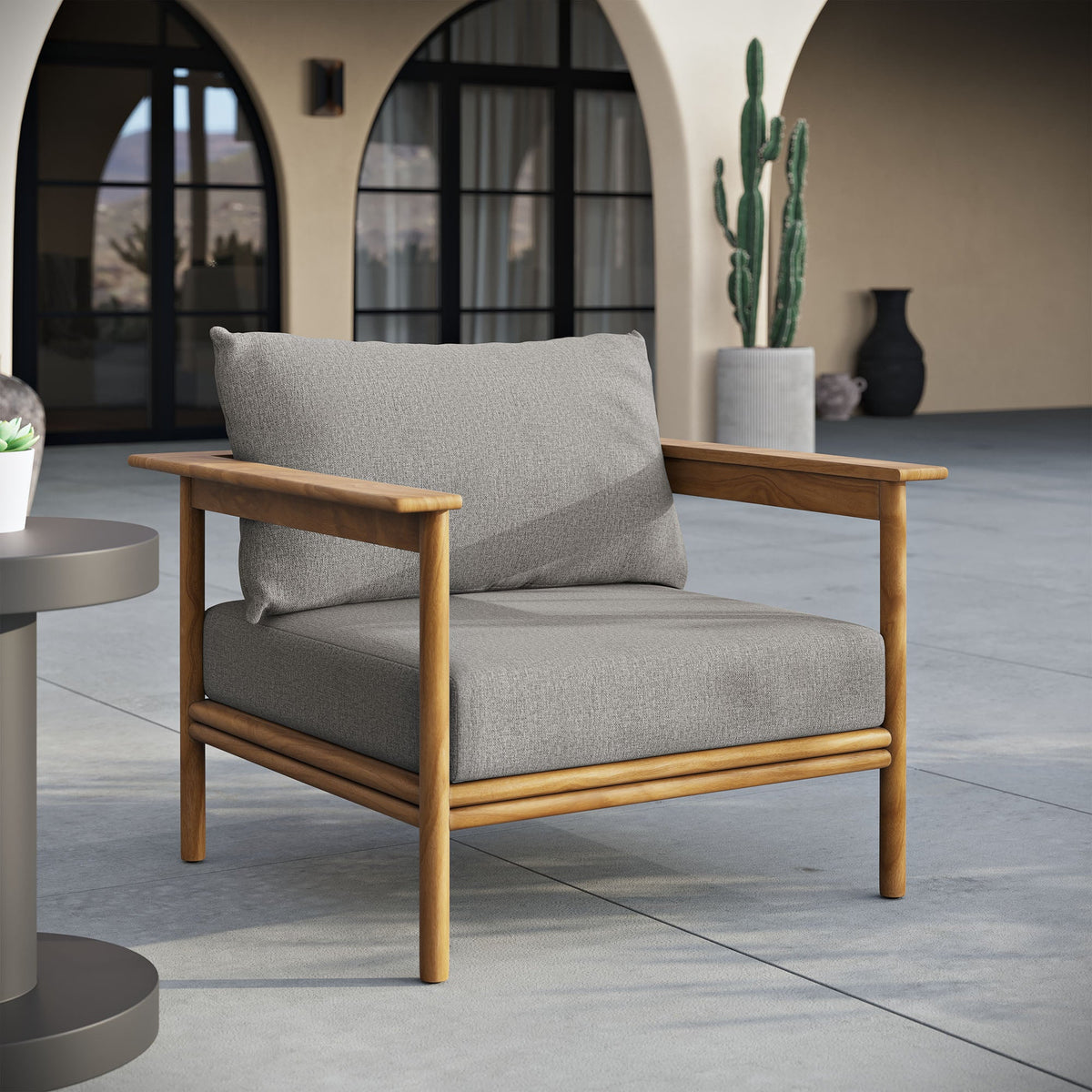 Wren Outdoor Patio Teak Wood Armchair - view 23