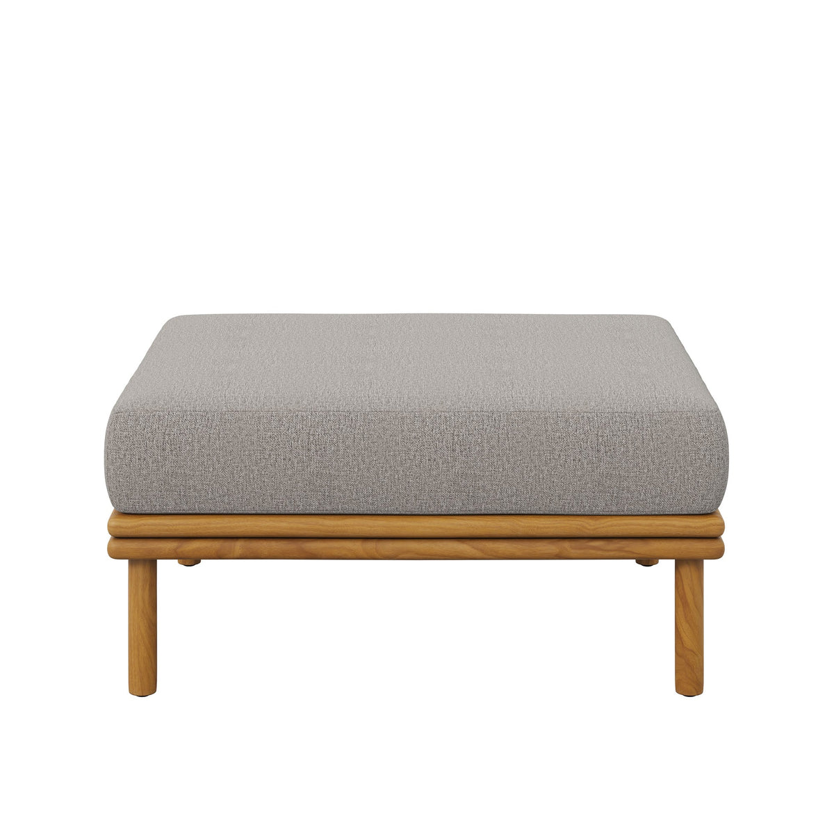 Wren Outdoor Patio Teak Wood Ottoman