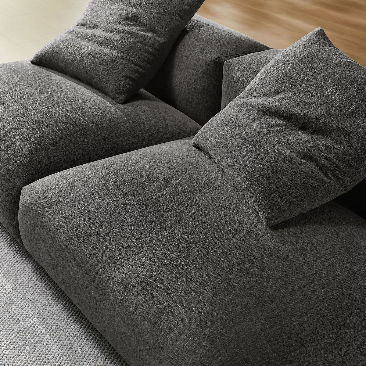 Solace 2-Piece Modular Upholstered Fabric Sofa - view 7