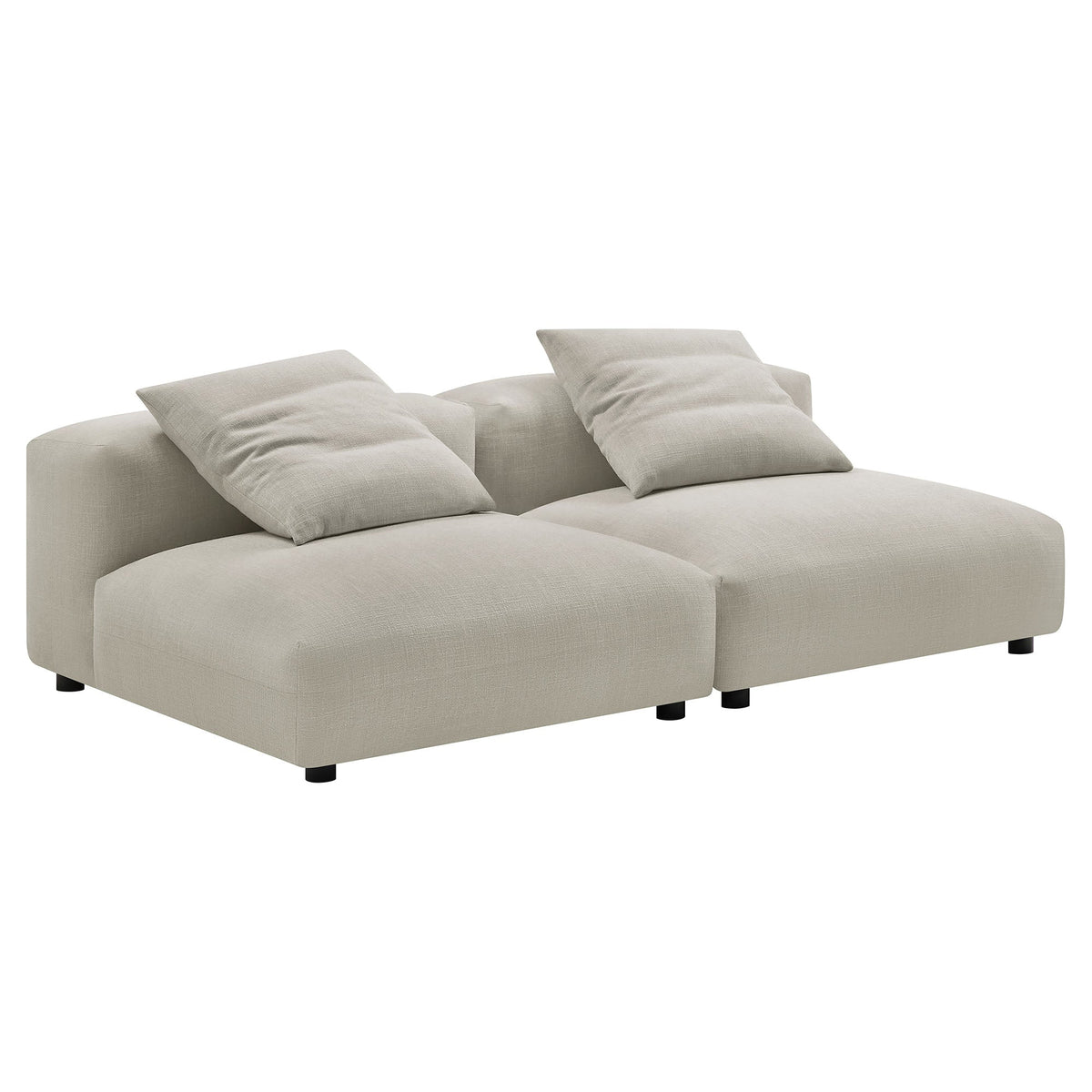 Solace 2-Piece Modular Upholstered Fabric Sofa - view 2
