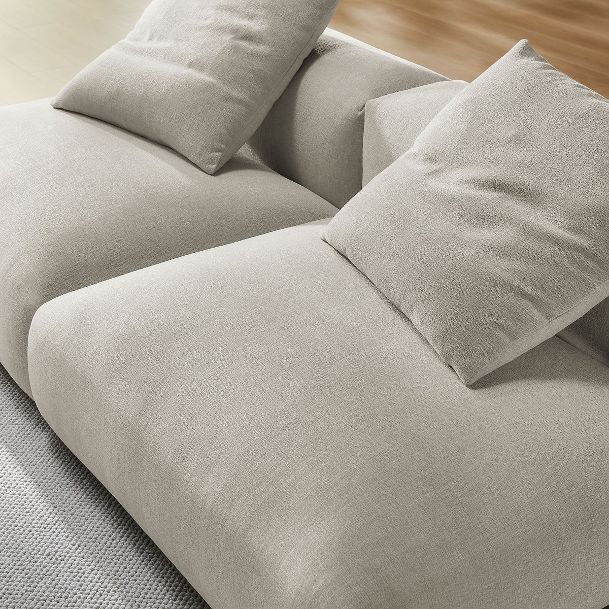 Solace 2-Piece Modular Upholstered Fabric Sofa - view 8