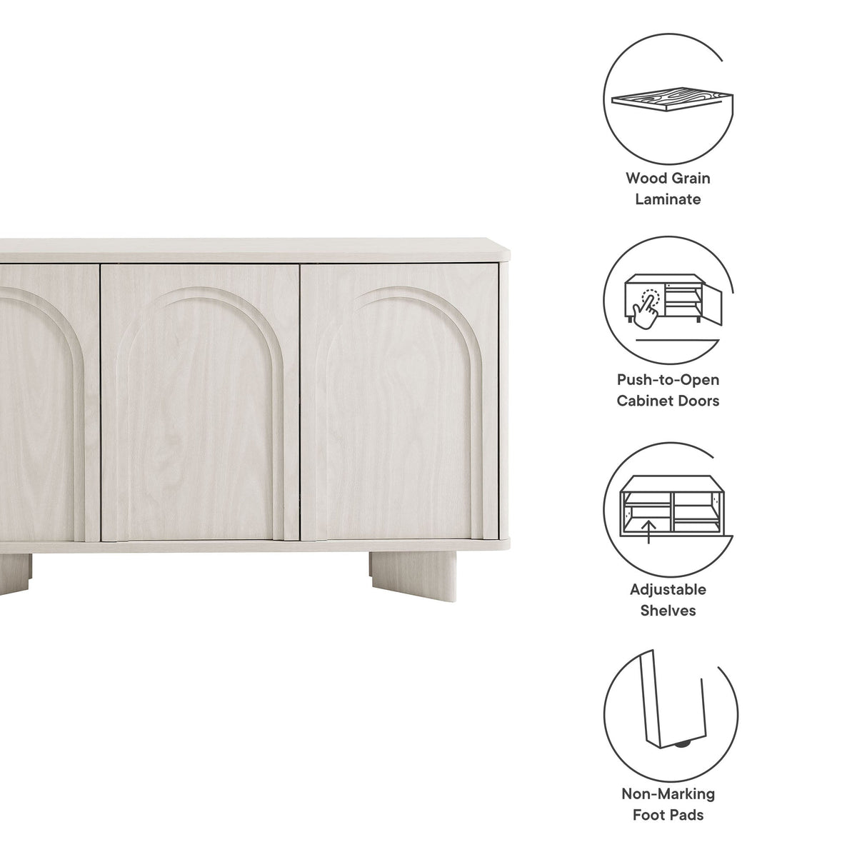 Flux Arched 3-Door Sideboard - view 9