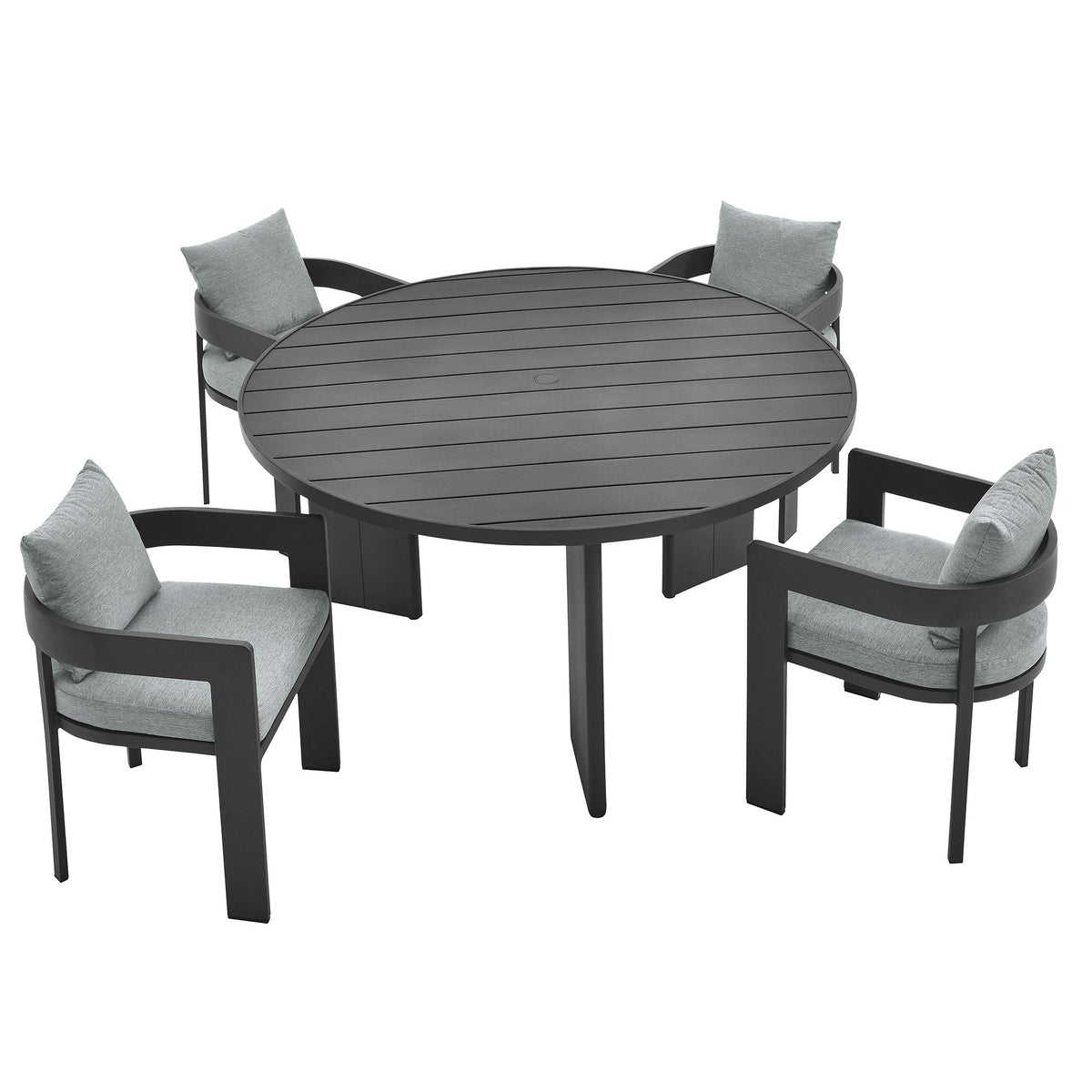 Tahoe 5-Piece Outdoor Patio Aluminum Dining Set
