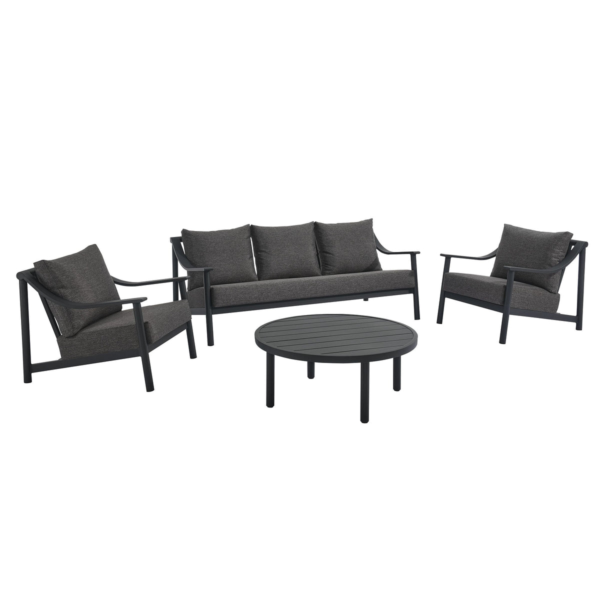 Terrace 4-Piece Outdoor Patio Aluminum Furniture Set