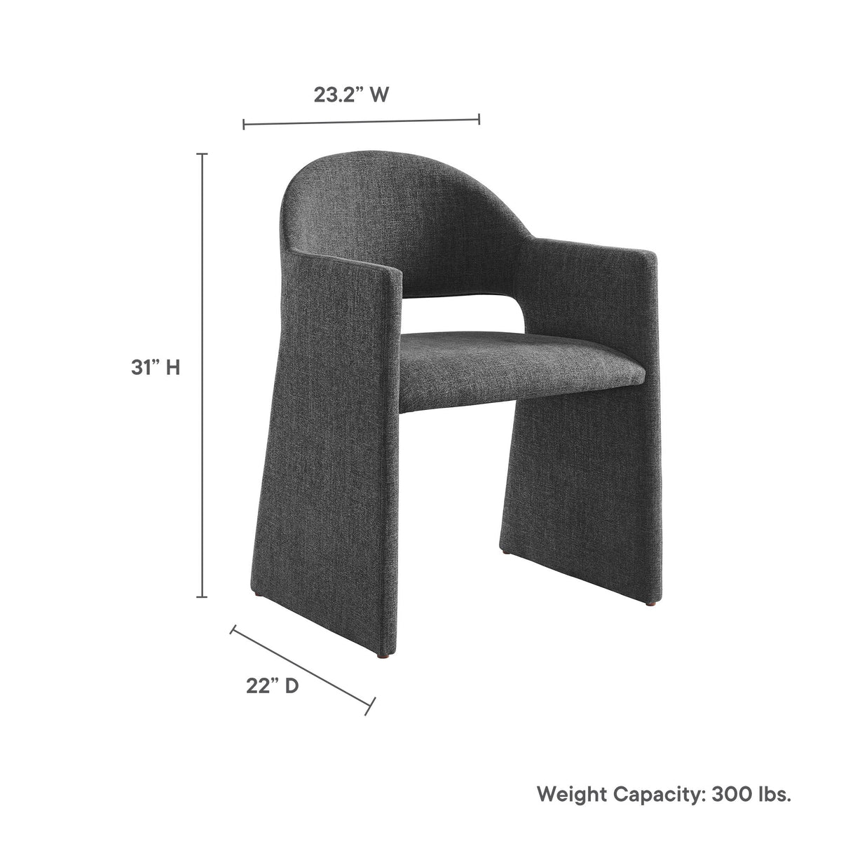 Talia Upholstered Fabric Dining Armchair