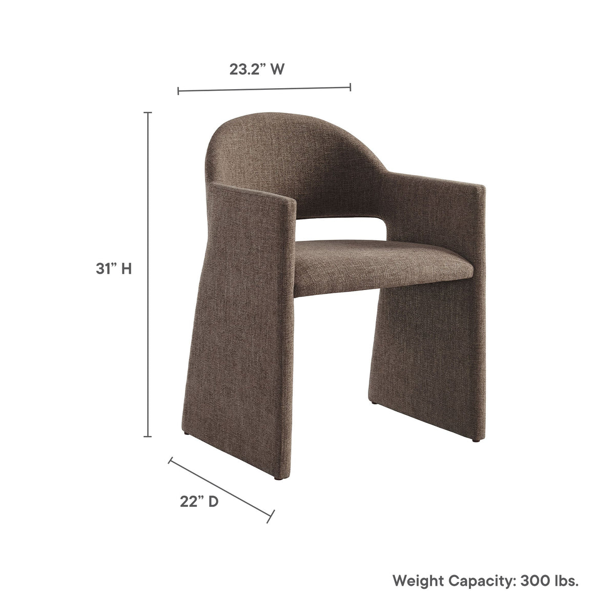 Talia Upholstered Fabric Dining Armchair
