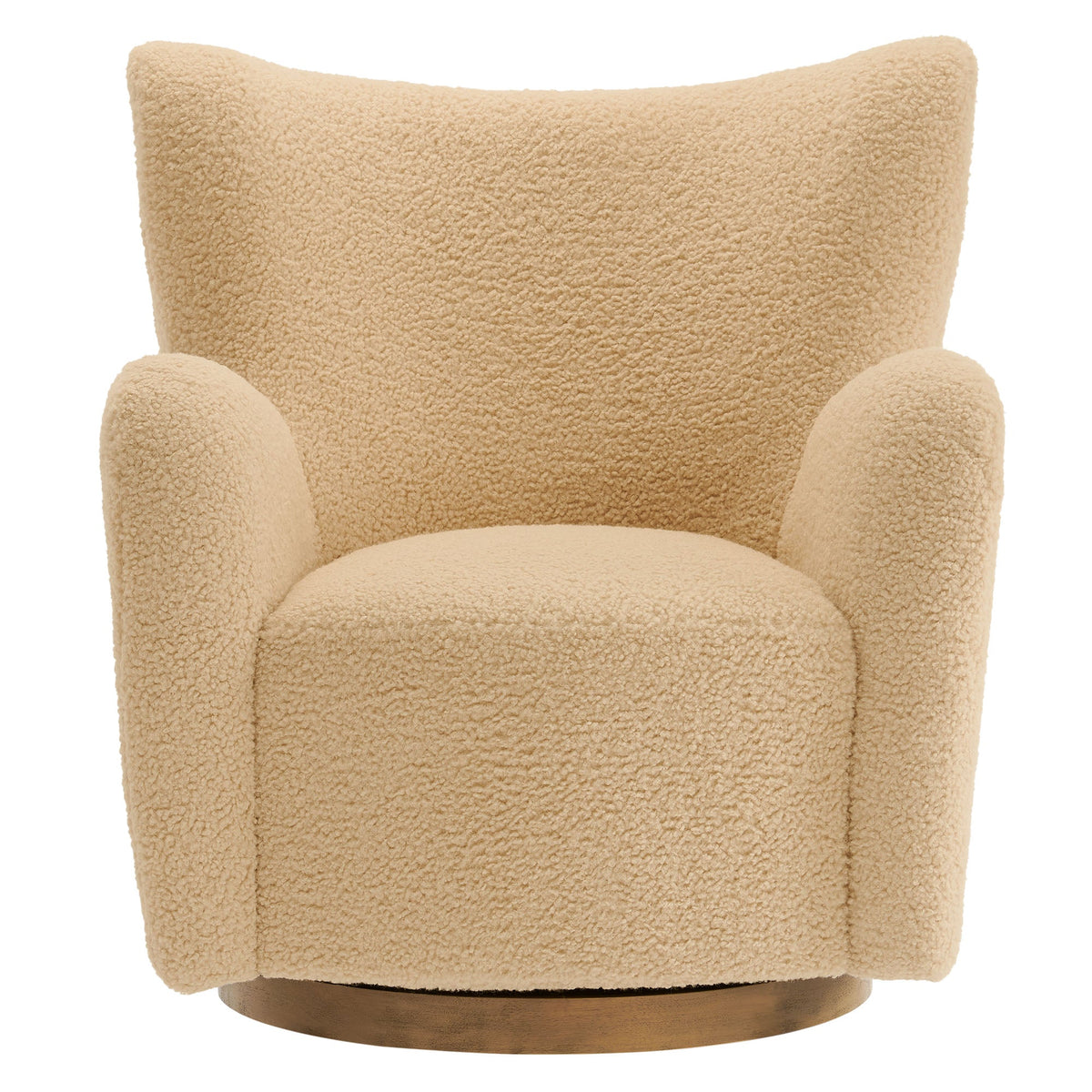 Montrose Wingback Sherpa Swivel Accent Chair