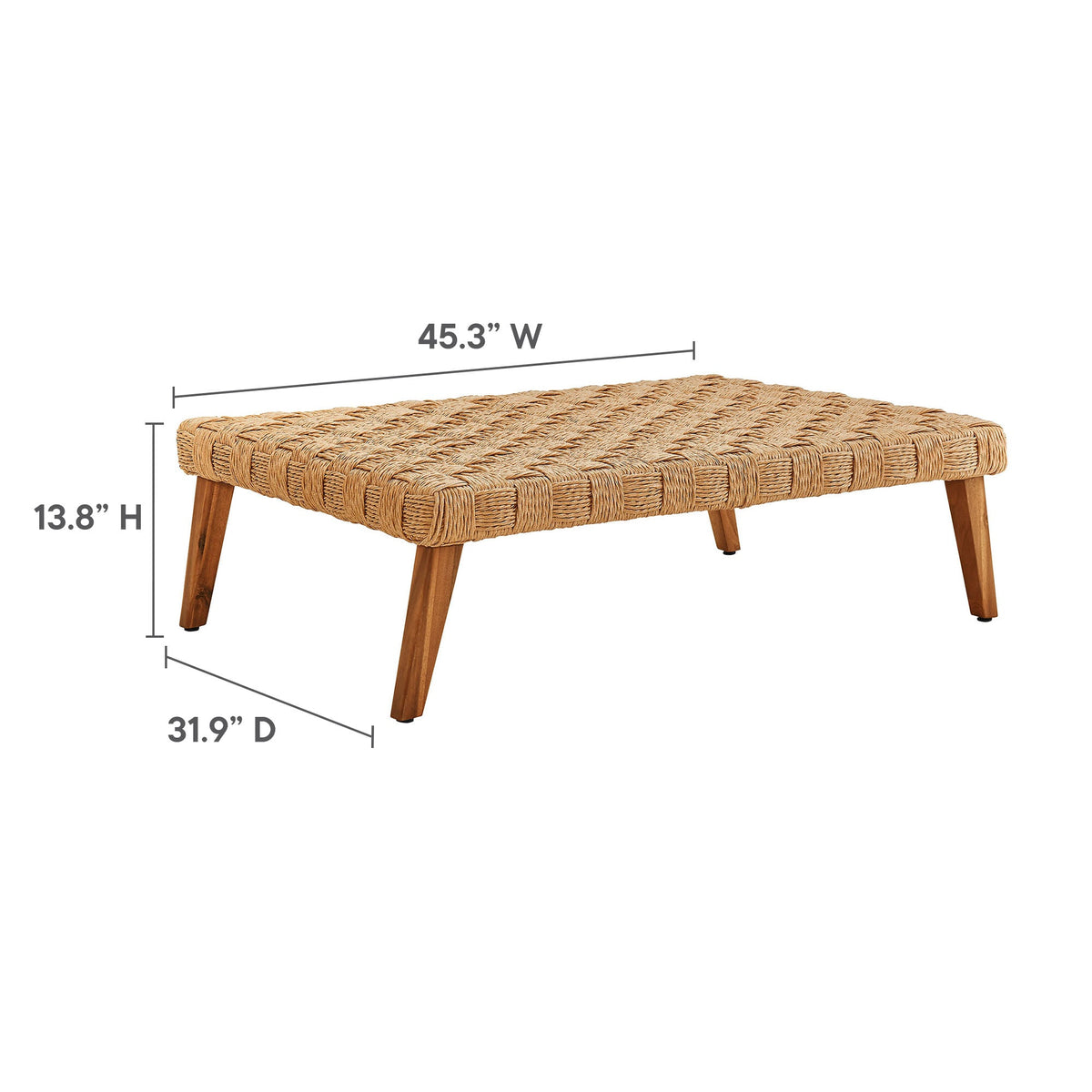 Thames 4-Piece Outdoor Patio Wicker Rattan Furniture Set