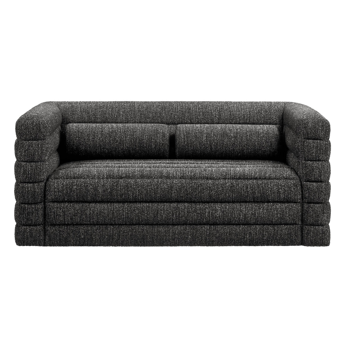 Relle Channel Tufted Boucle Upholstered Loveseat