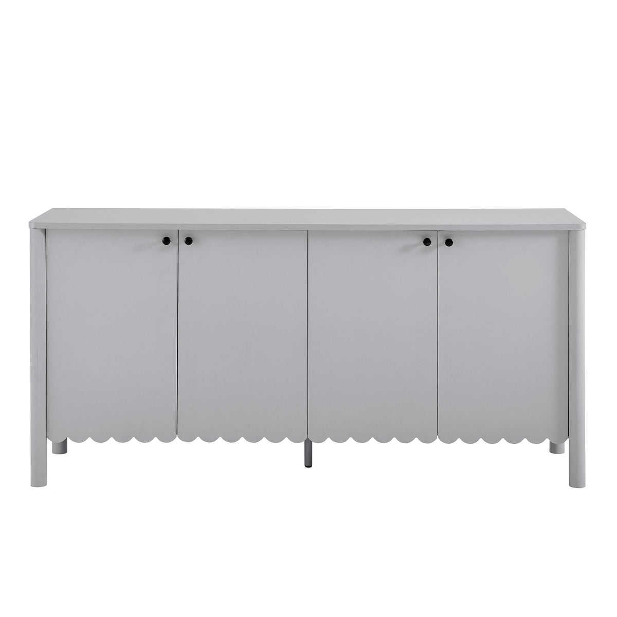 Emmeline 66" 4-Door Scalloped Sideboard Cabinet