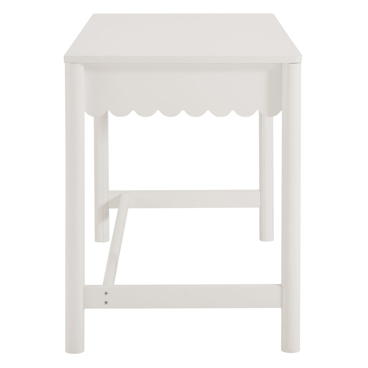 Emmeline 1-Drawer Scallop Writing Desk