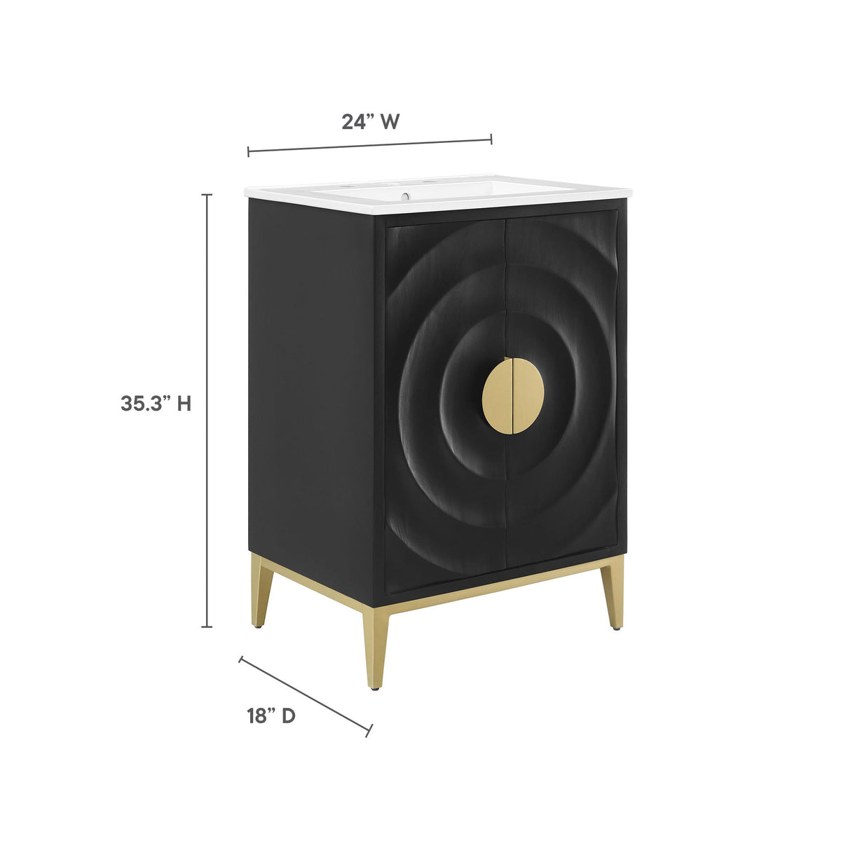 Beau 24" Bathroom Vanity Cabinet