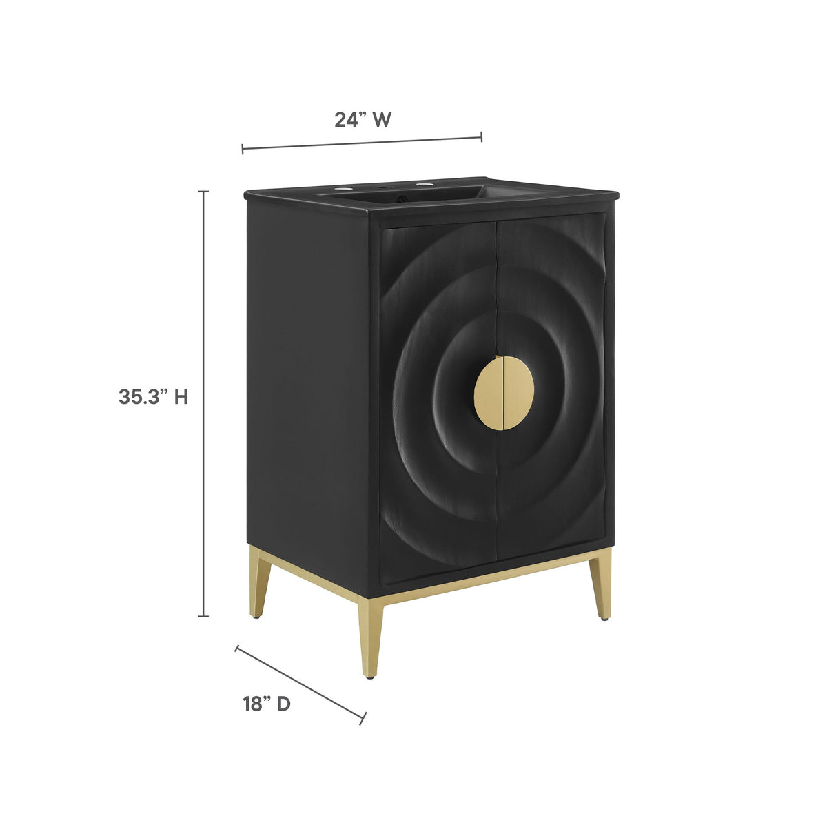 Beau 24" Bathroom Vanity Cabinet