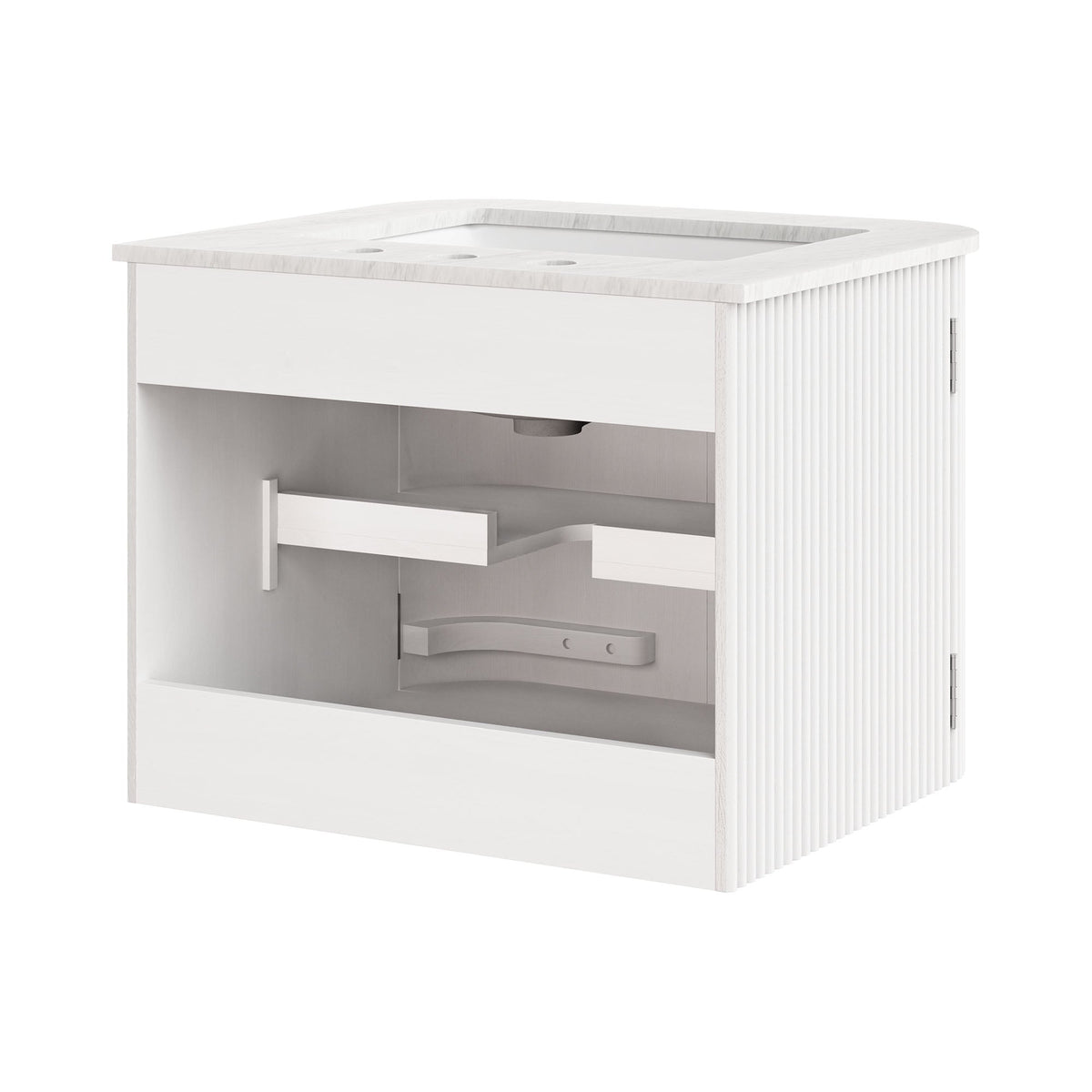 Zia Wall-Mount Bathroom Vanity with Marble Sink - view 15