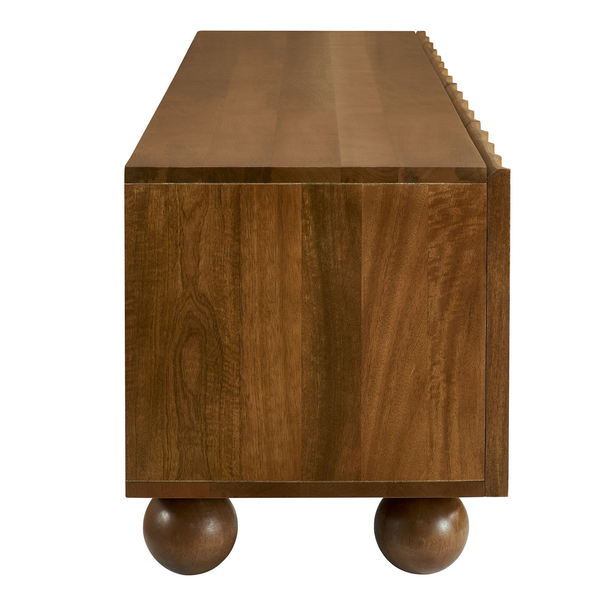 Sorren Scalloped 71" Wood TV Stand - view 3
